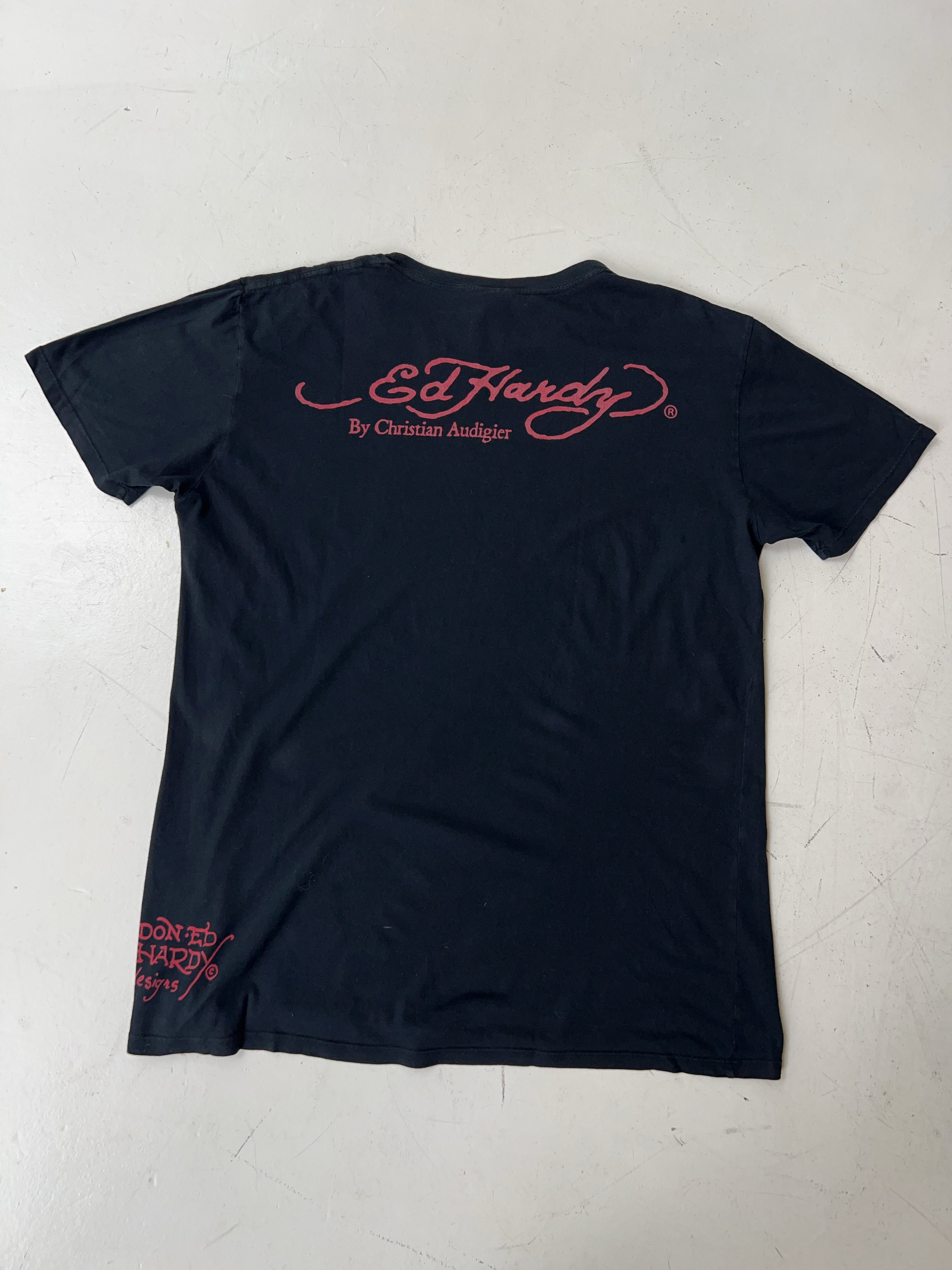 Vintage Ed Hardy Black T-Shirt (L)