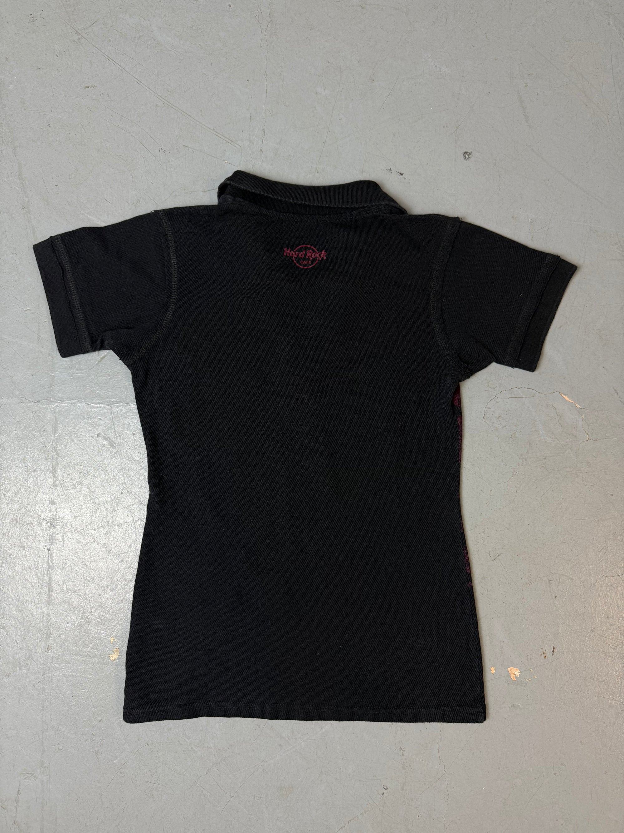 Vintage Hard Rock Café „Live Love Rock“ Printed Polo S