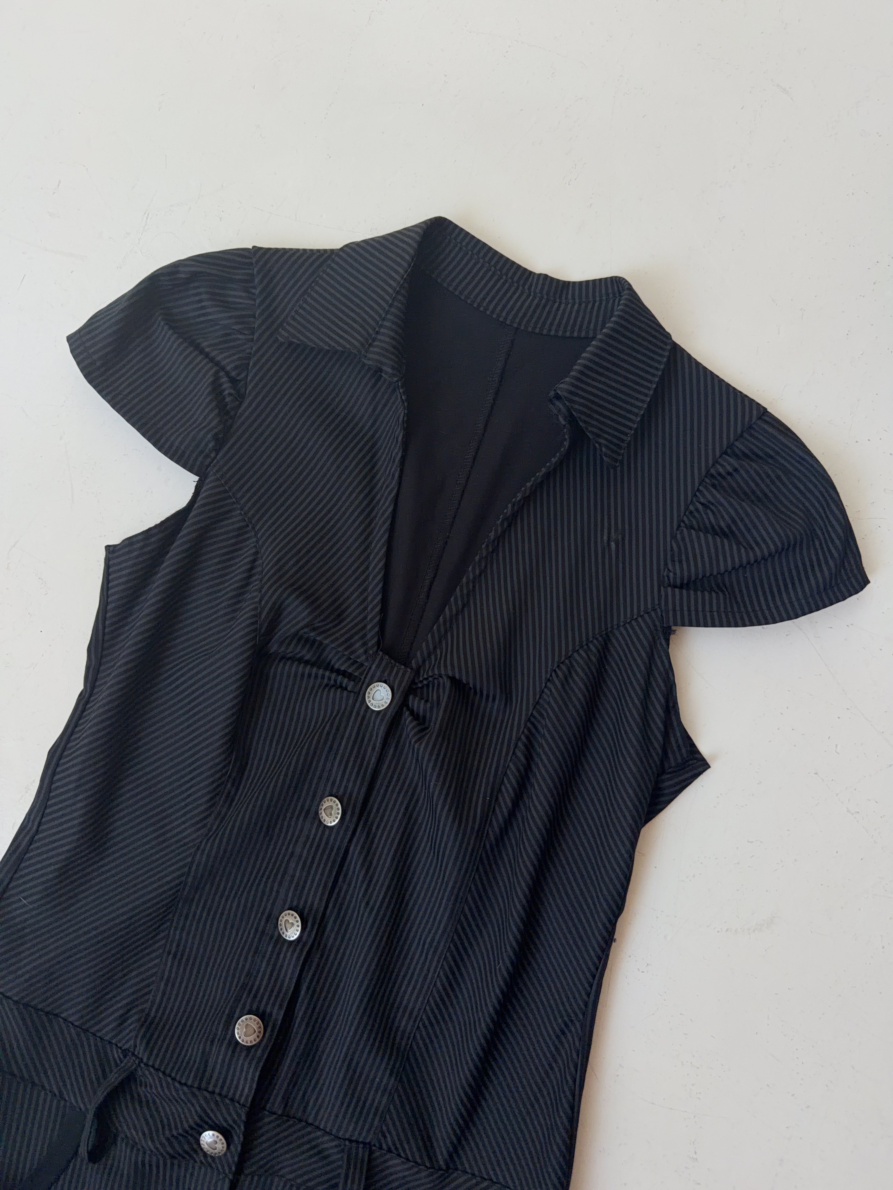 Vintage Pinstripe Dress (M)