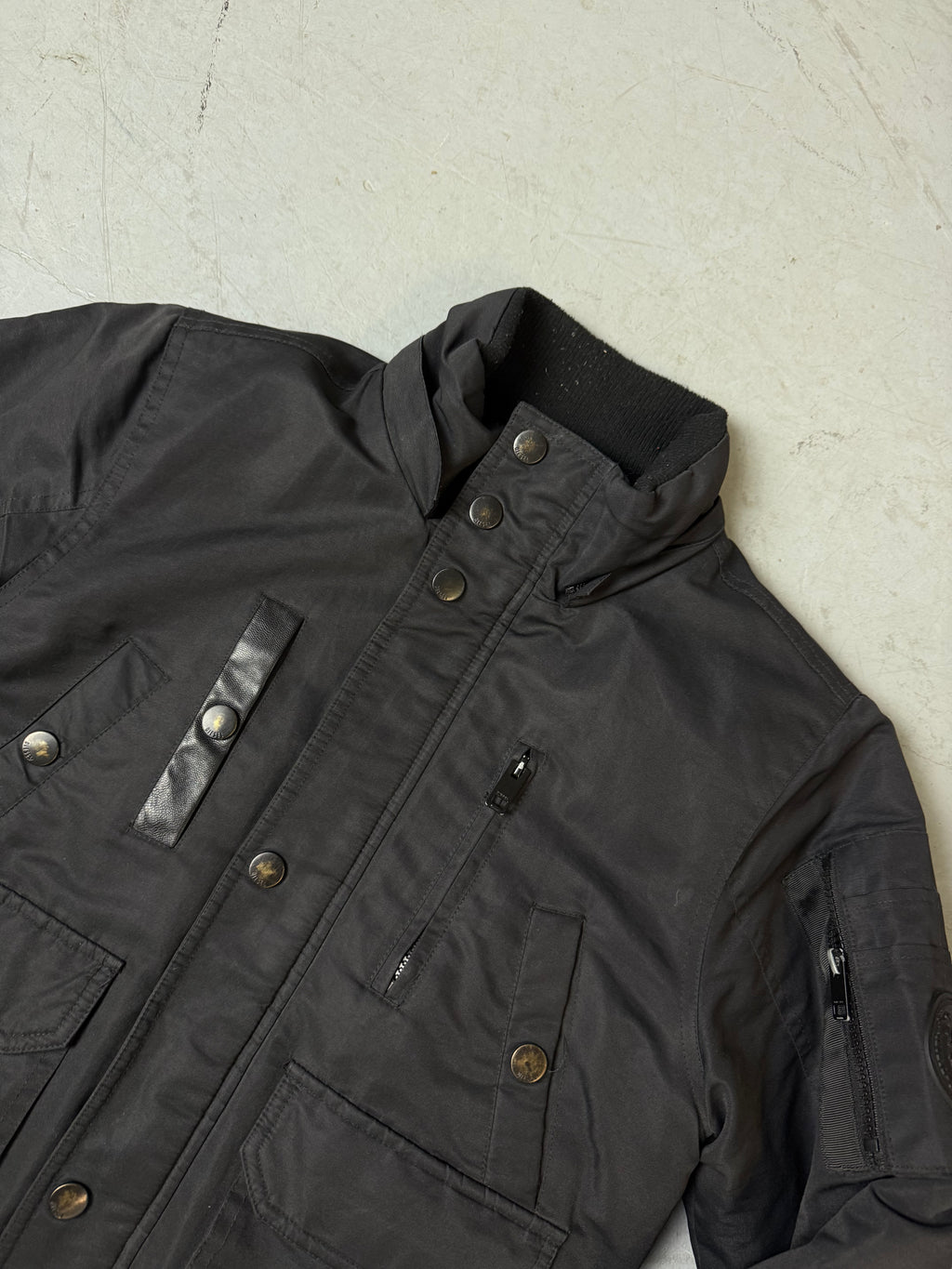 Vintage Diesel Black Puffer Jacket S/M