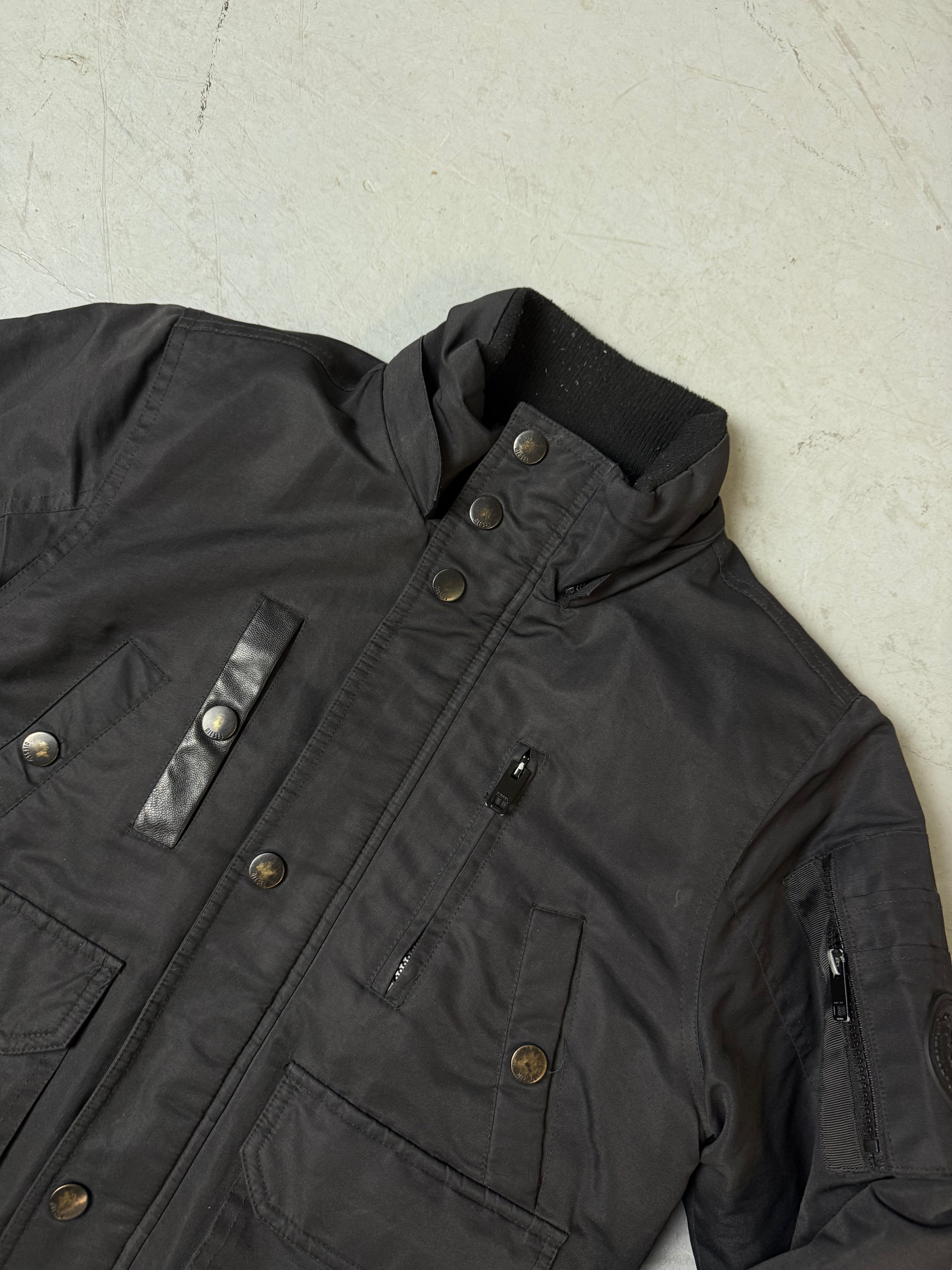 Vintage Diesel Black Puffer Jacket S/M