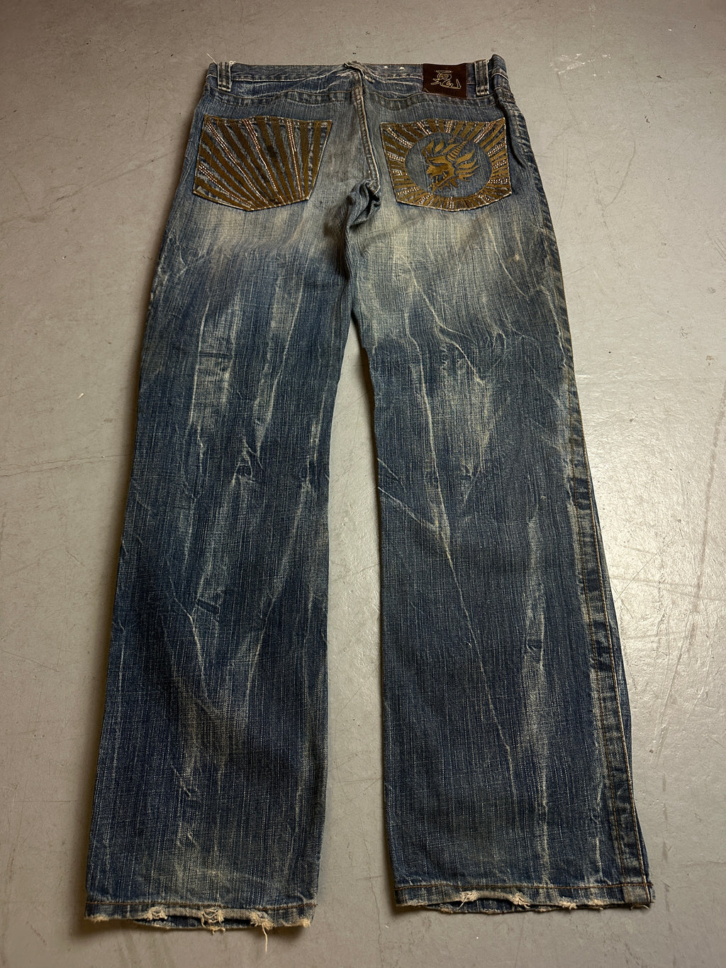 Produktbild von Vintage Oniarai Japanese Denim von hinten