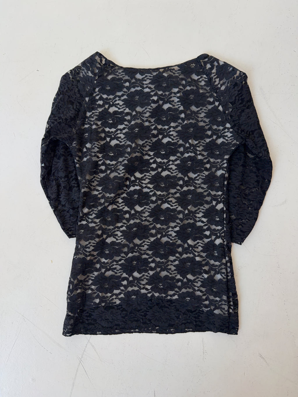 Vintage Lace Halfsleeve Top (XS)