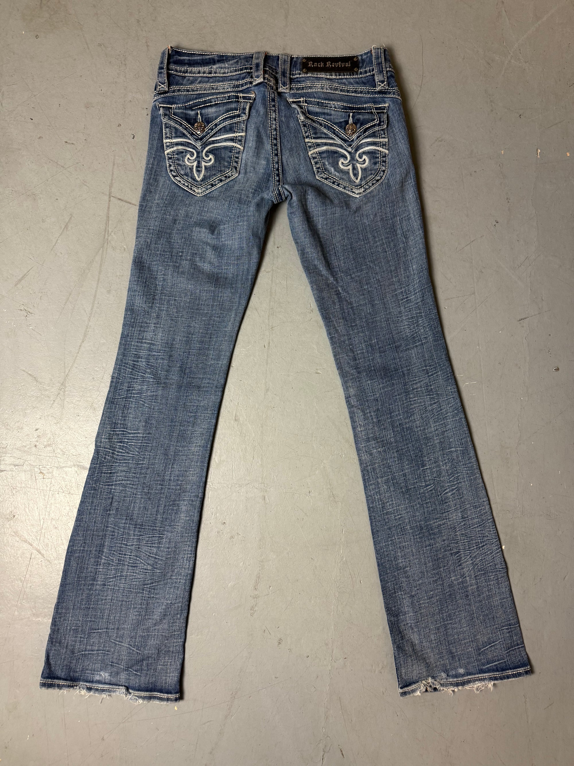 Vintage Y2K Rock Revival Bootcut Denim Tall M