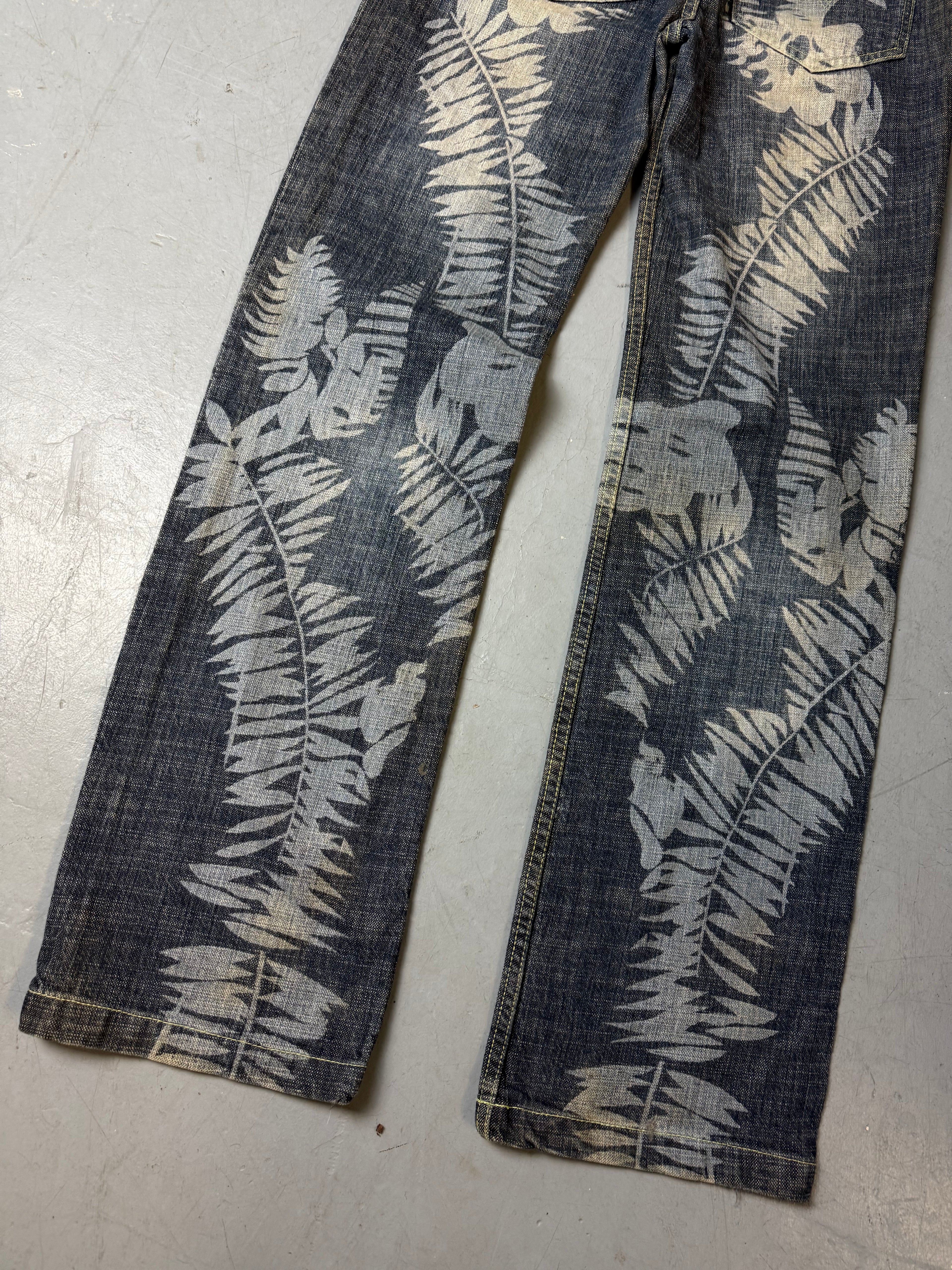 Vintage Versace Printed Baggy Denim M