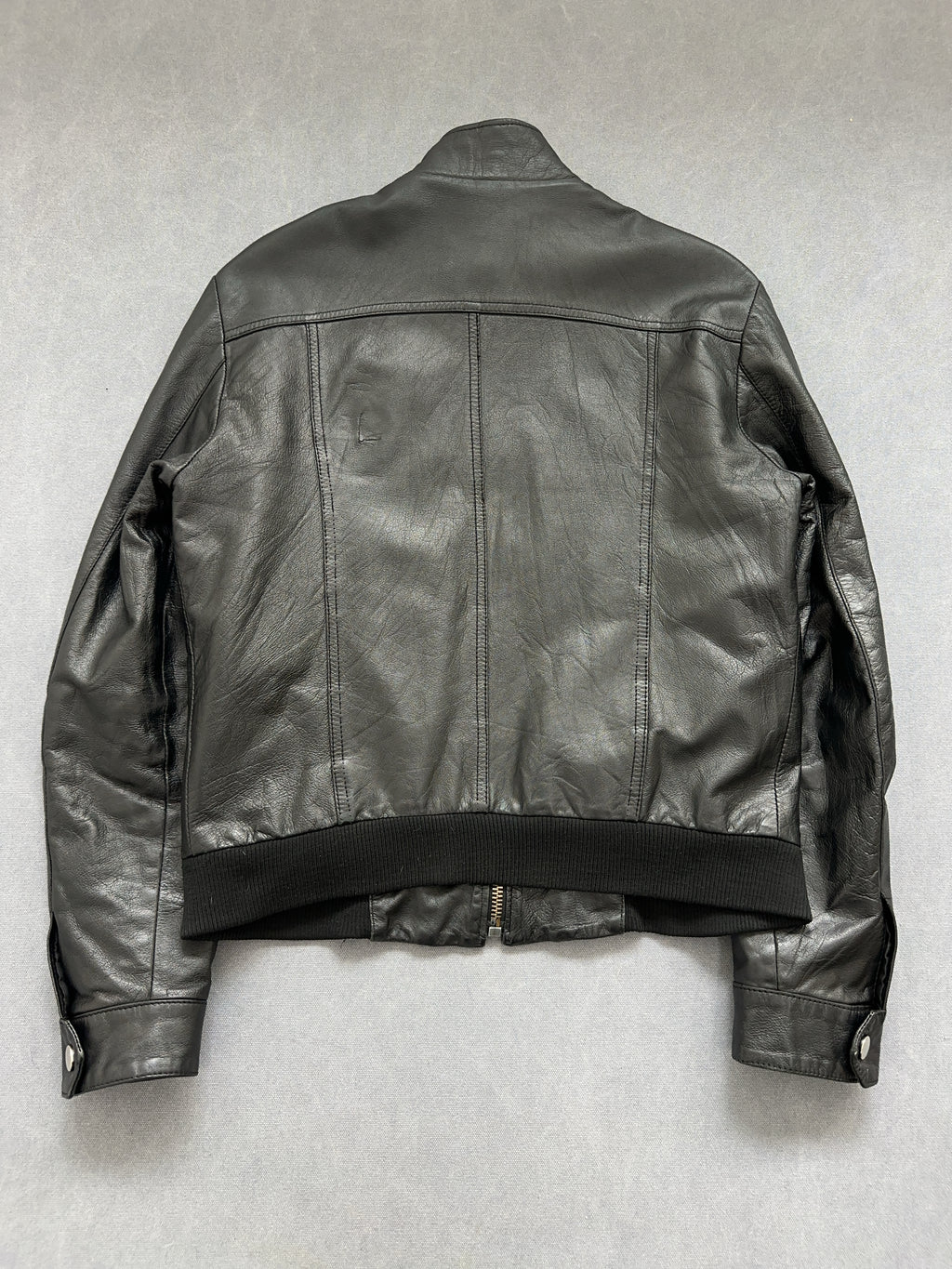 Vintage Leather Jacket für Herren. Y2K Second Hand 2000s Fashion