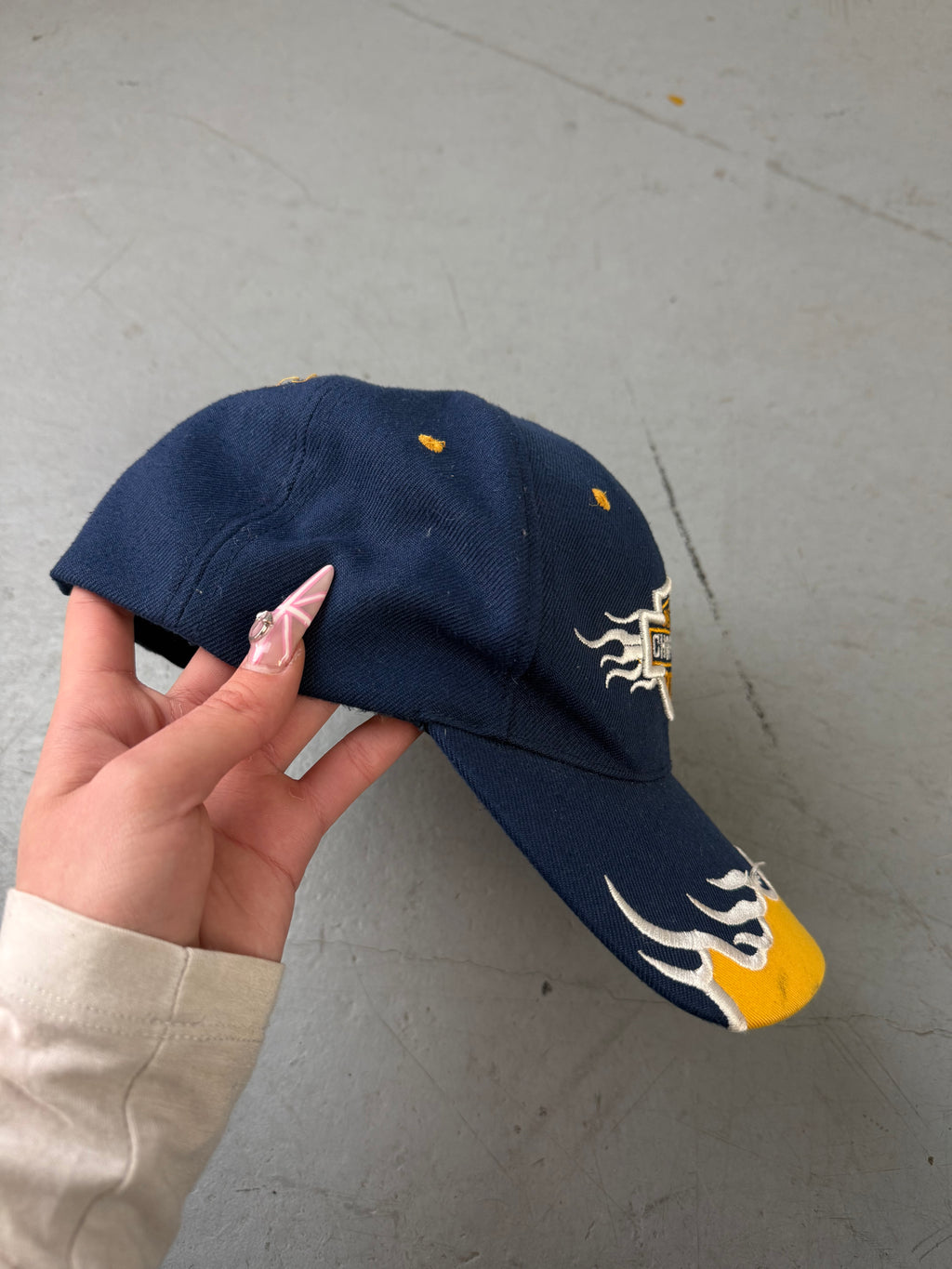 Vintage Von Dutch Babyblaue Cap Y2K Fashion 