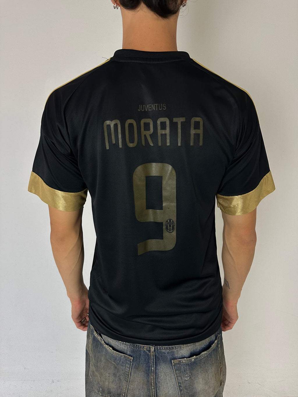 Vintage Black/Gold Juventus Jersey S/M