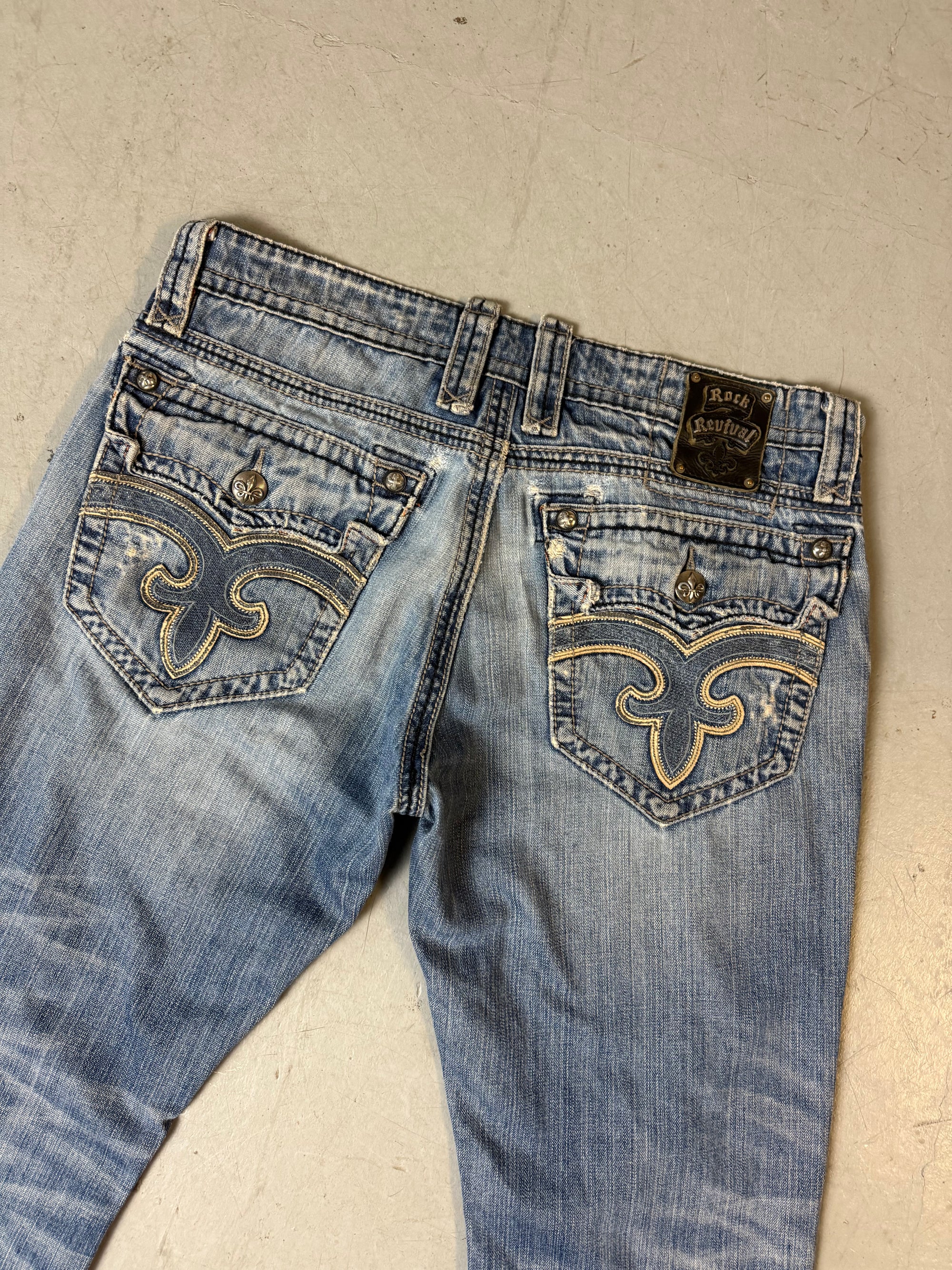 Vintage Rock Revival Y2K Bootcut Denim XL