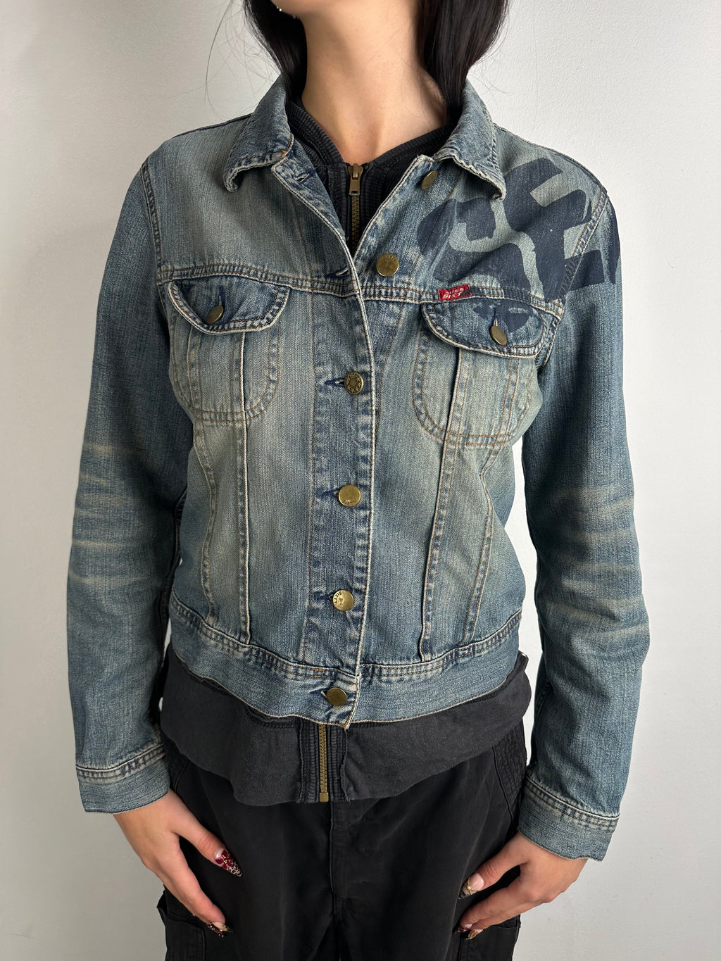 Vintage Miss Sixty Cropped Jeans Jacket S/M