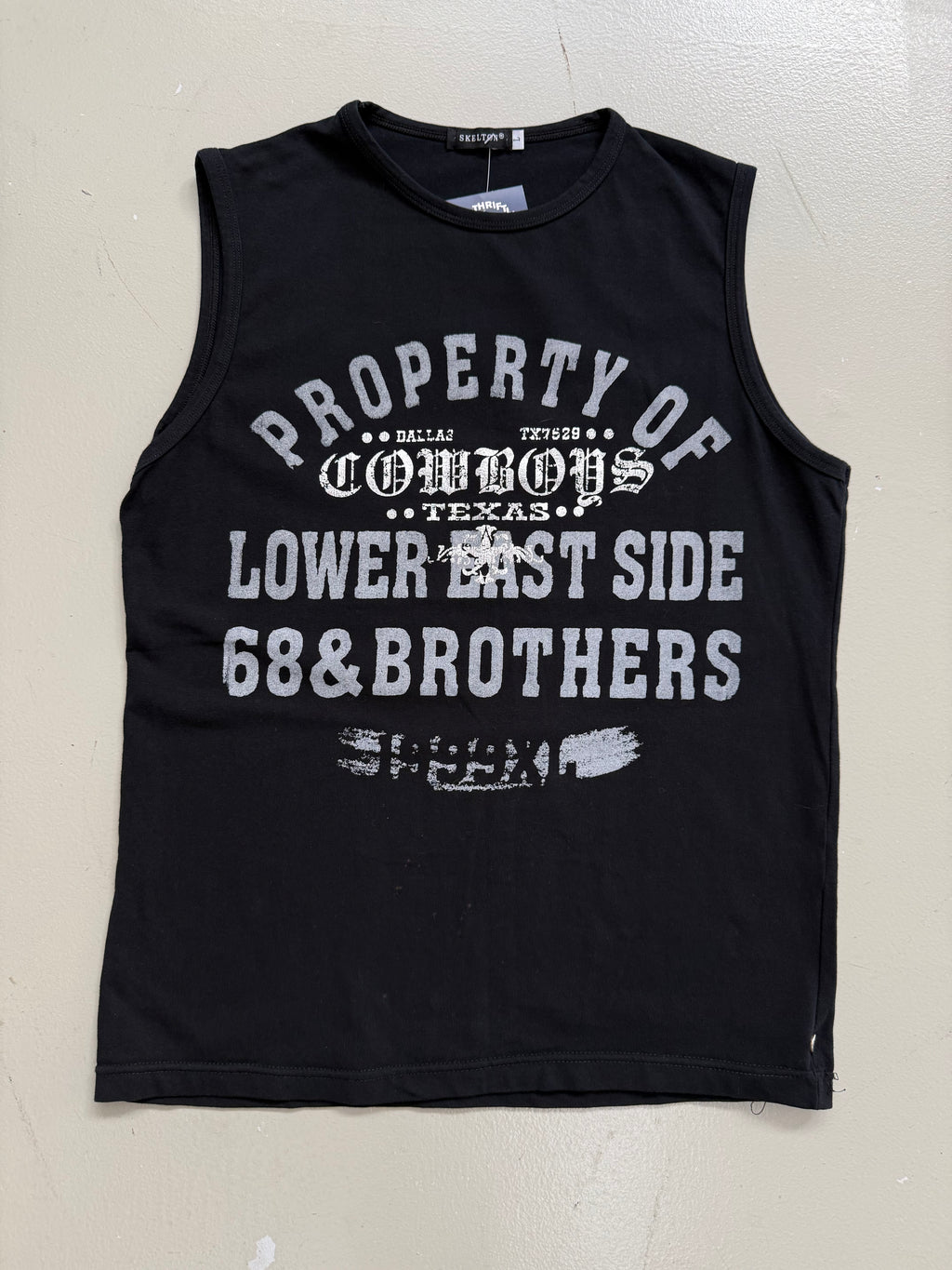 Vintage Shiny Printed Tanktop L