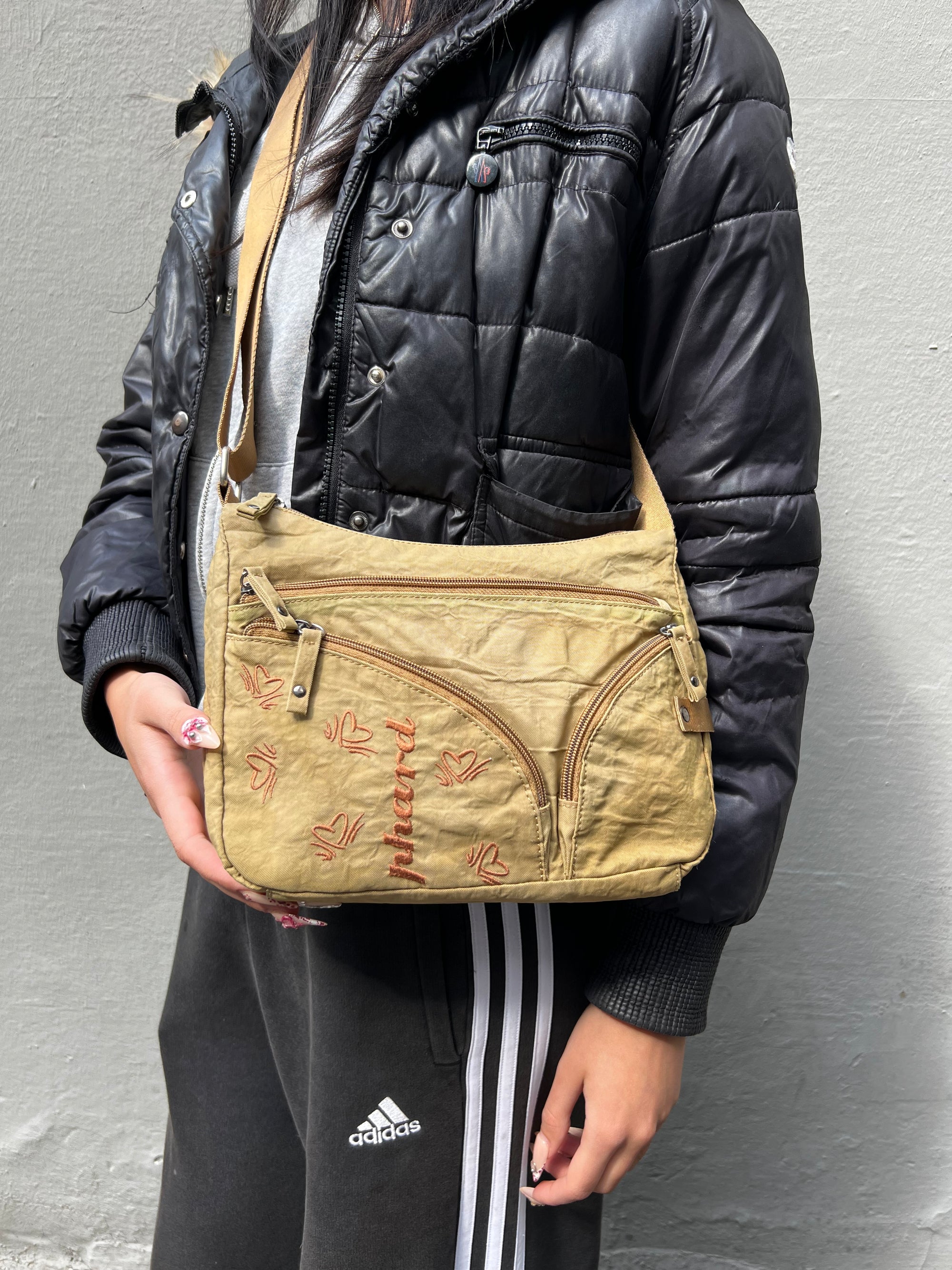 Vintage Phard Khaki Crossbody Bag