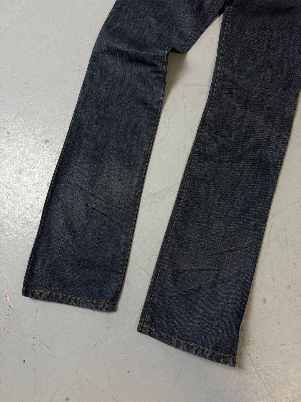 Eine dunkelblaue Straight leg low waist denim von unlimited creativity in XS