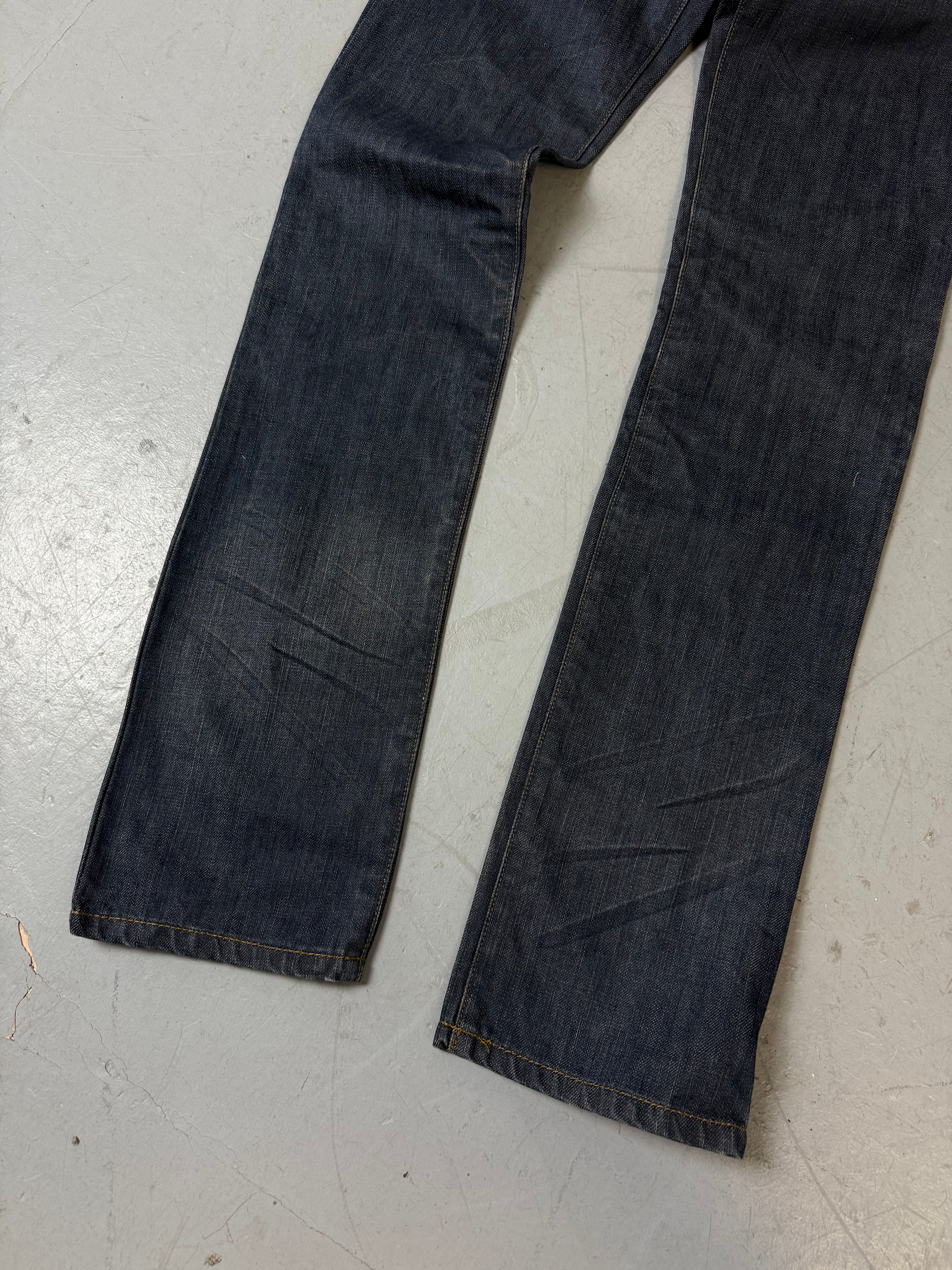 Eine dunkelblaue Straight leg low waist denim von unlimited creativity in XS