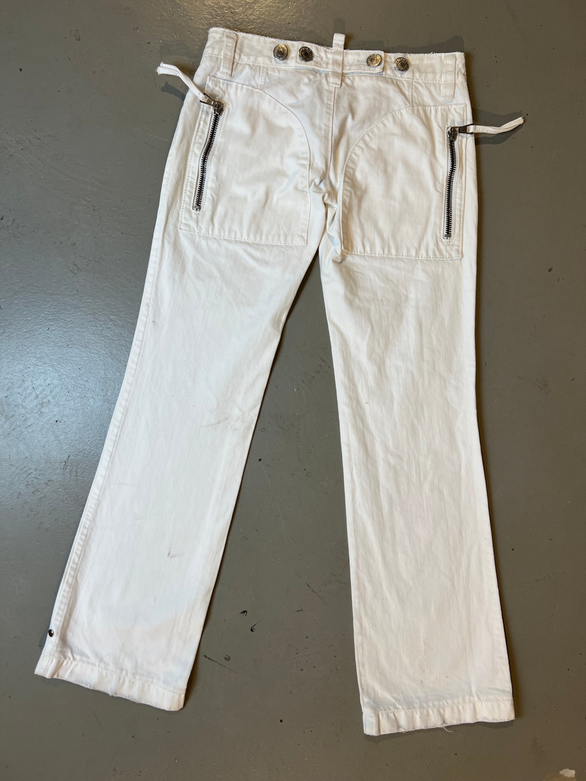 Vintage  Dsquared2 Full White Denim S/M