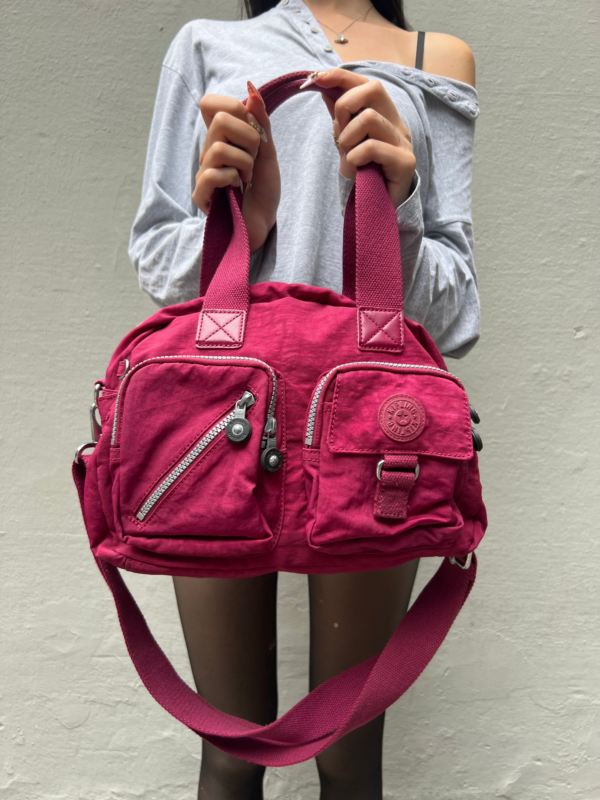 Vintage Pink Kipling Bag