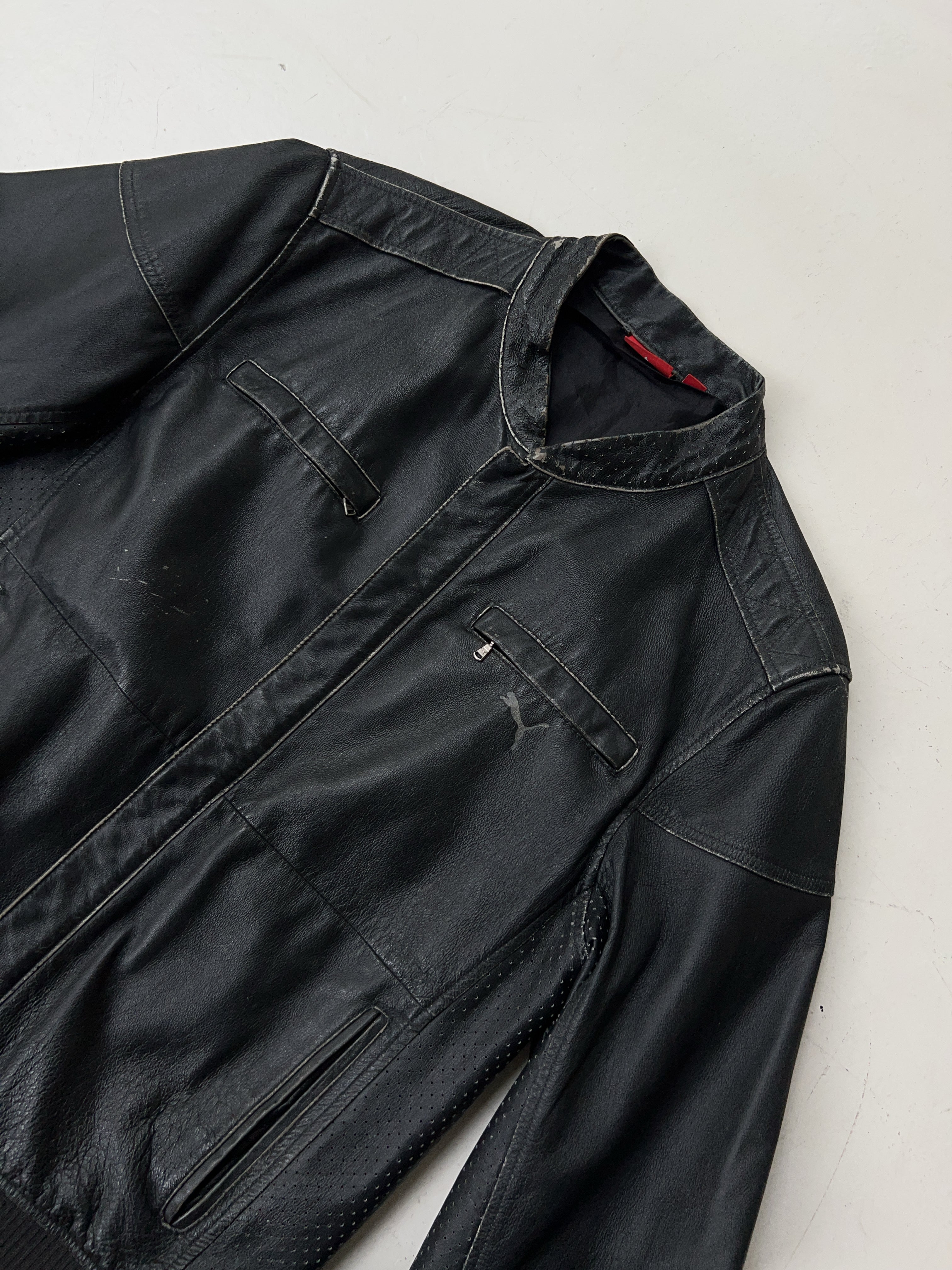 Vintage Puma Leder Jacke (M)