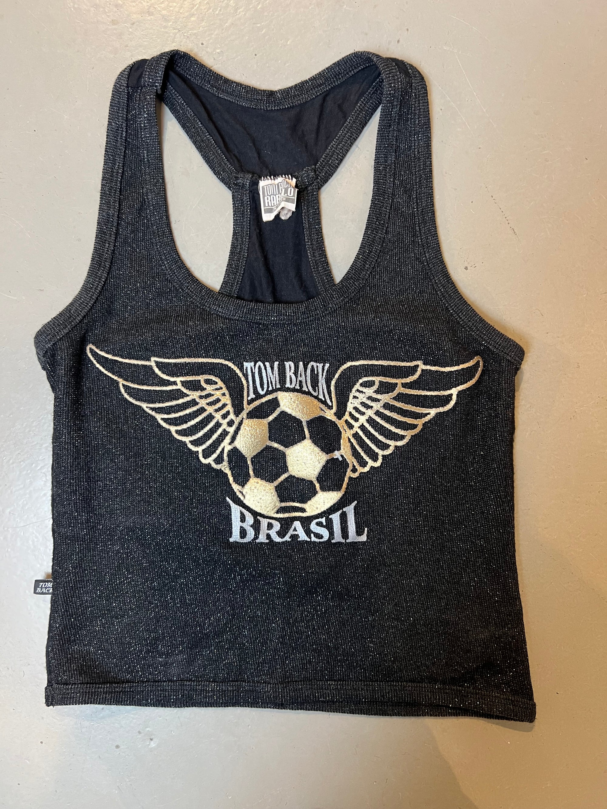 Vintage Tom Back Tank Top Black S