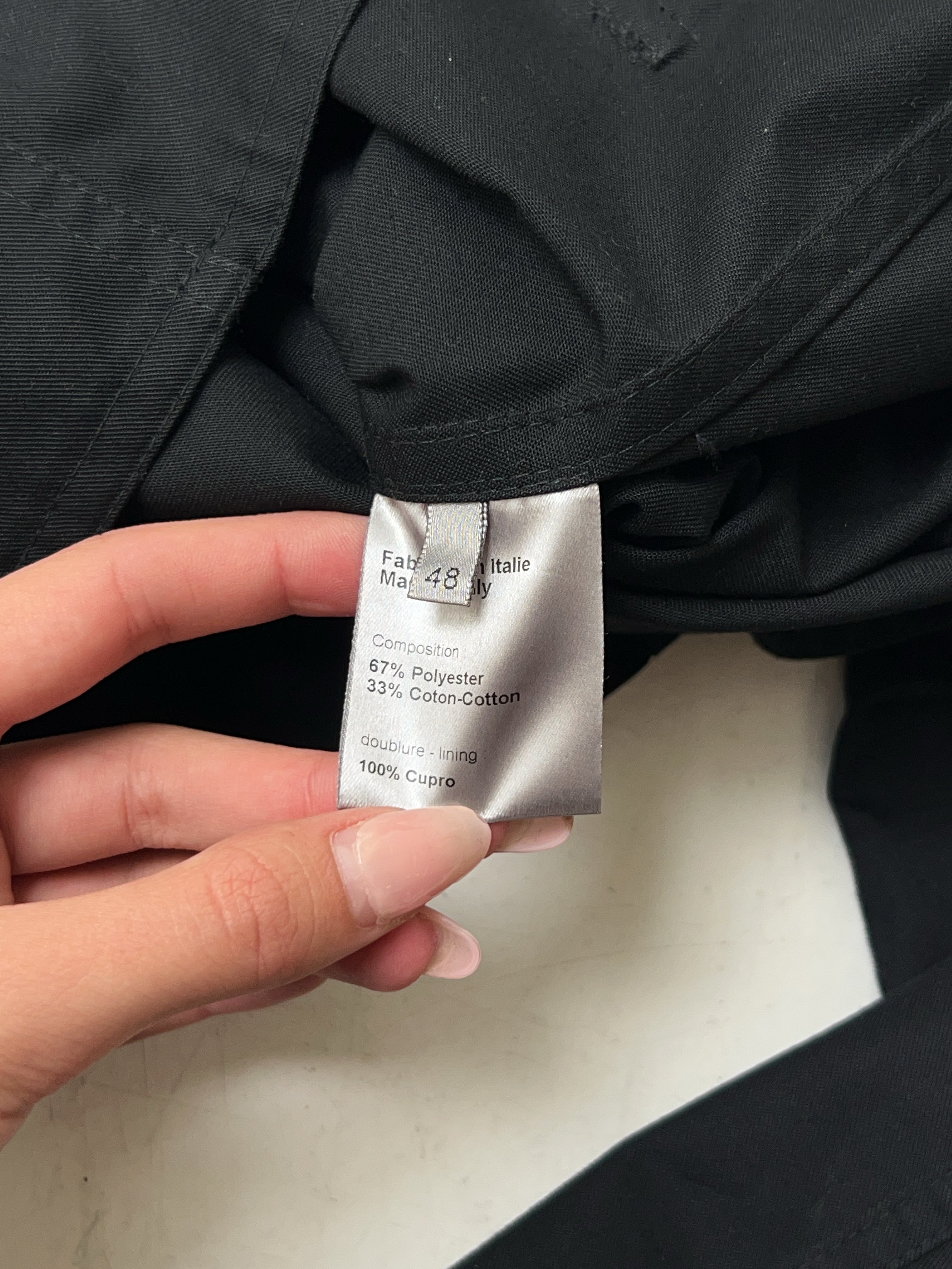 Vintage Christian Dior Black Officer Jacke (M)