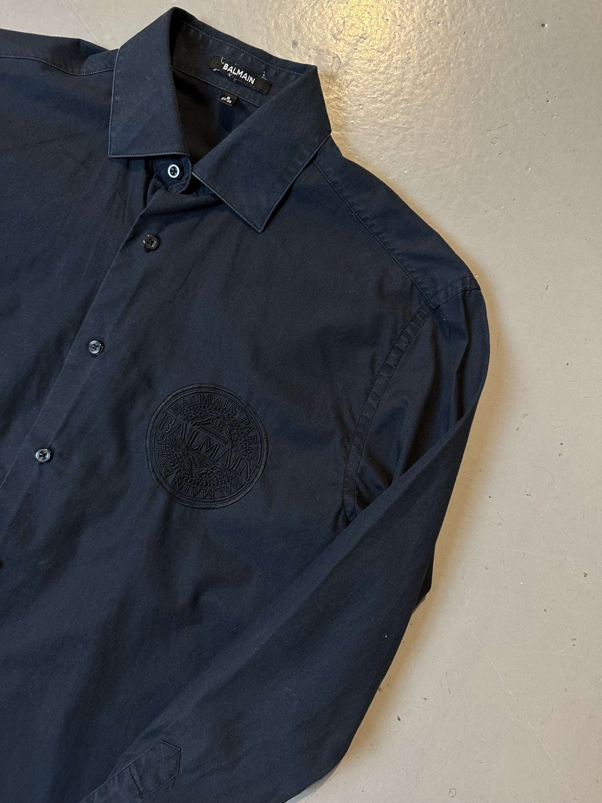Vintage Black Balmain Shirt S