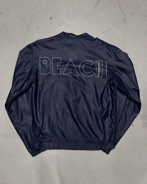 Vintage Emporio Armani Jacke (M) Übergangsjacke von Armani in Dunkelblau mit Back Print