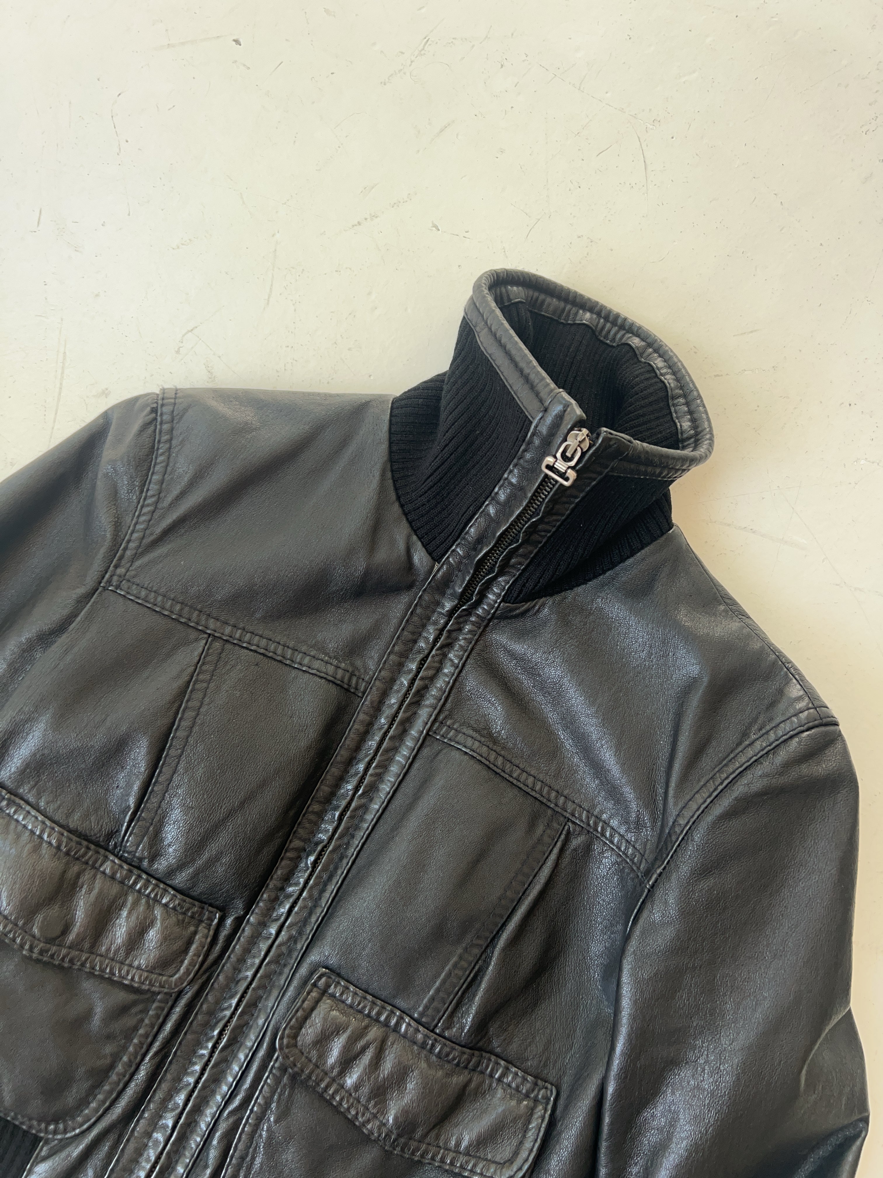 Vintage Italian Leder Jacke (S)