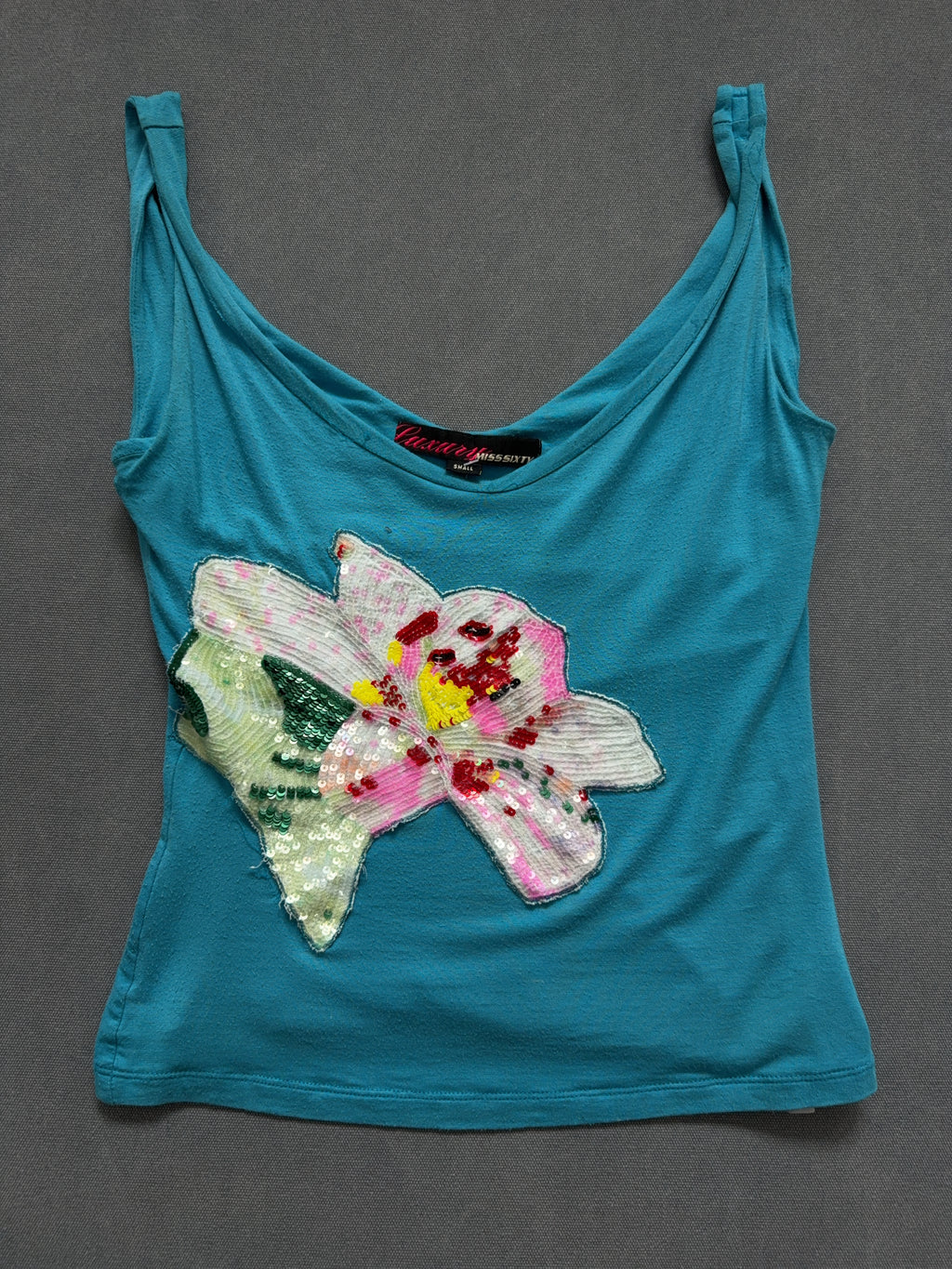 Vintage Luxury Miss Sixty Top für Damen. Y2K Second Hand 2000s Fashion 