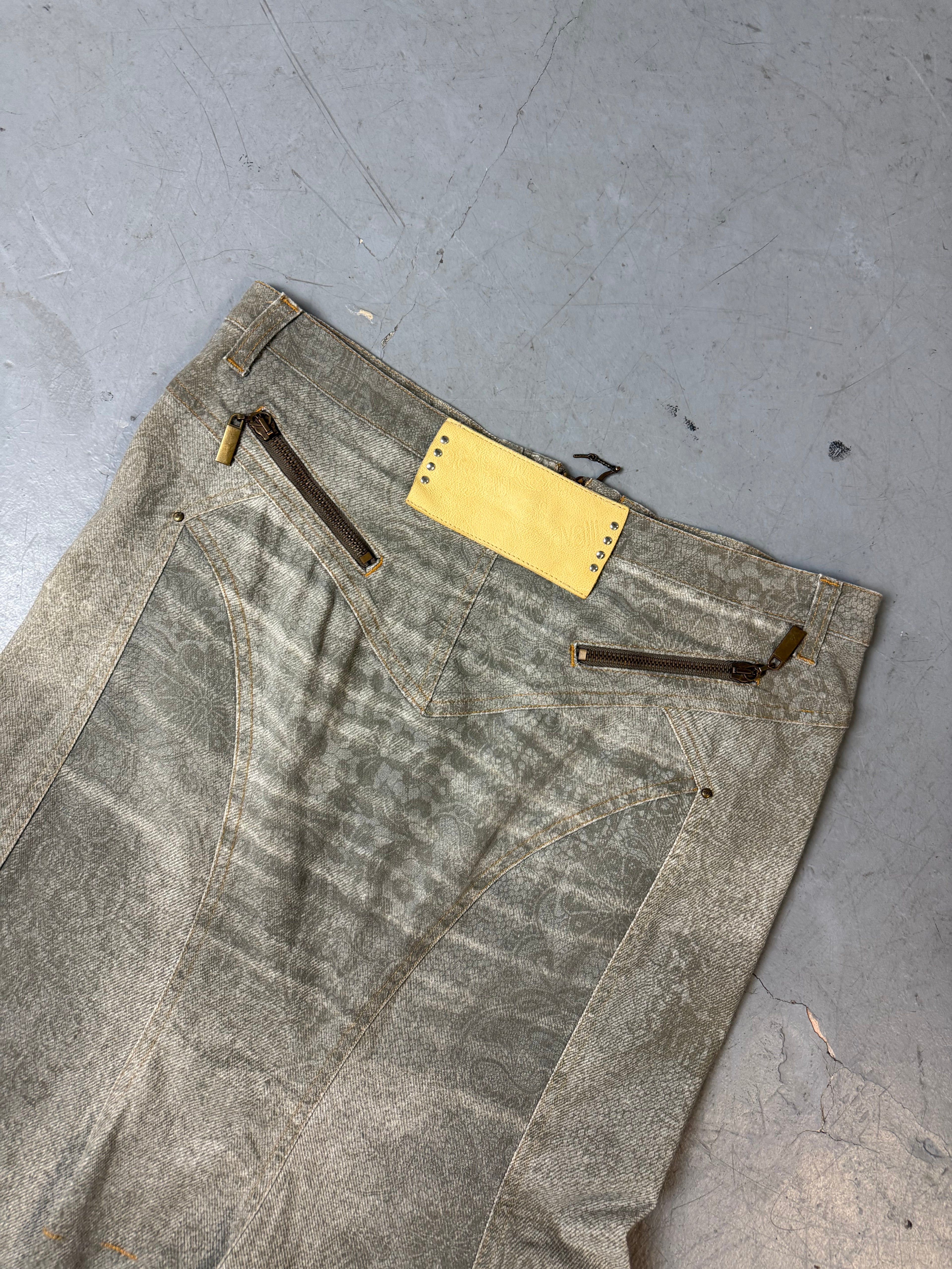 Vintage Just Cavalli Grey Midi Skirt S