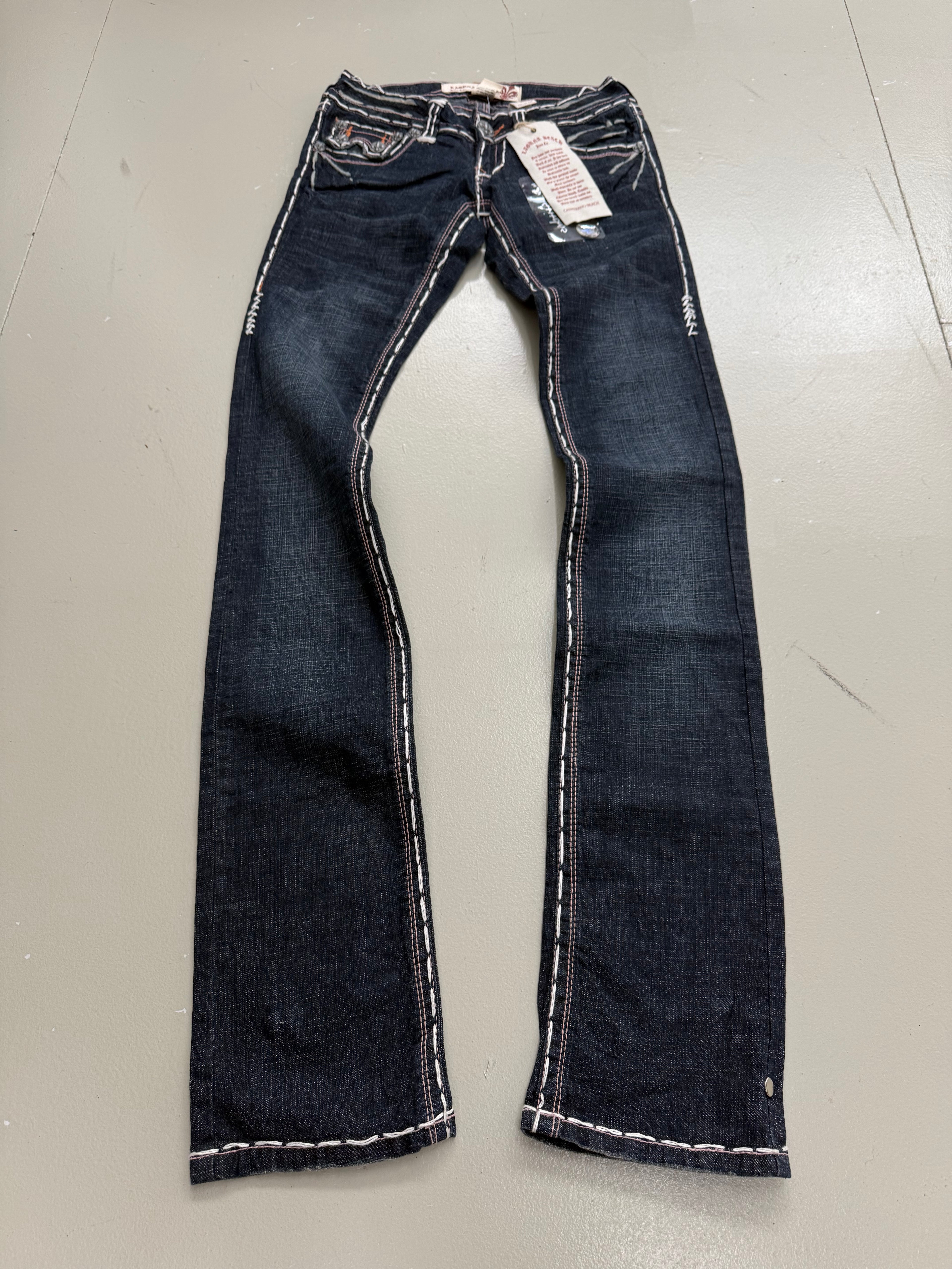 Y2K Laguna Beach „Caspitrano Beach“ Low Waist Denim XXS/XS + BOX