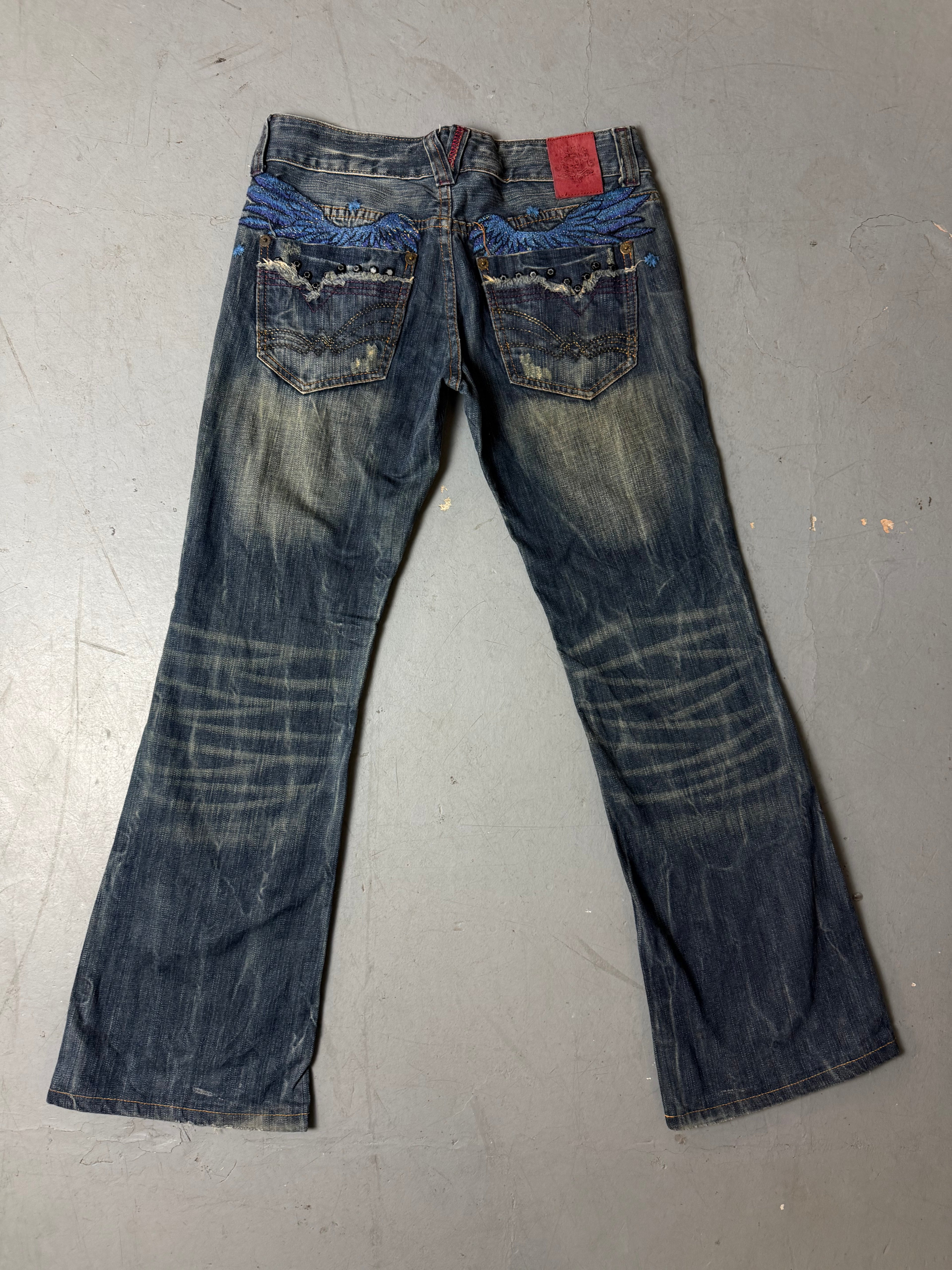 Produktbild von Vintage Big Train Japanese Bootcut Denim M von hinten