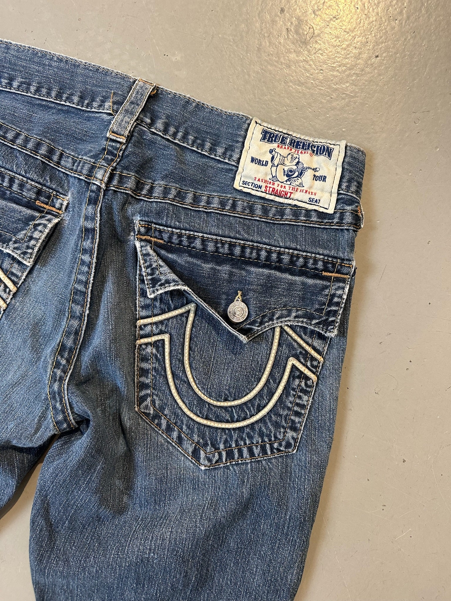 Vintage True Religion Straight Leg Dark Denim L/XL