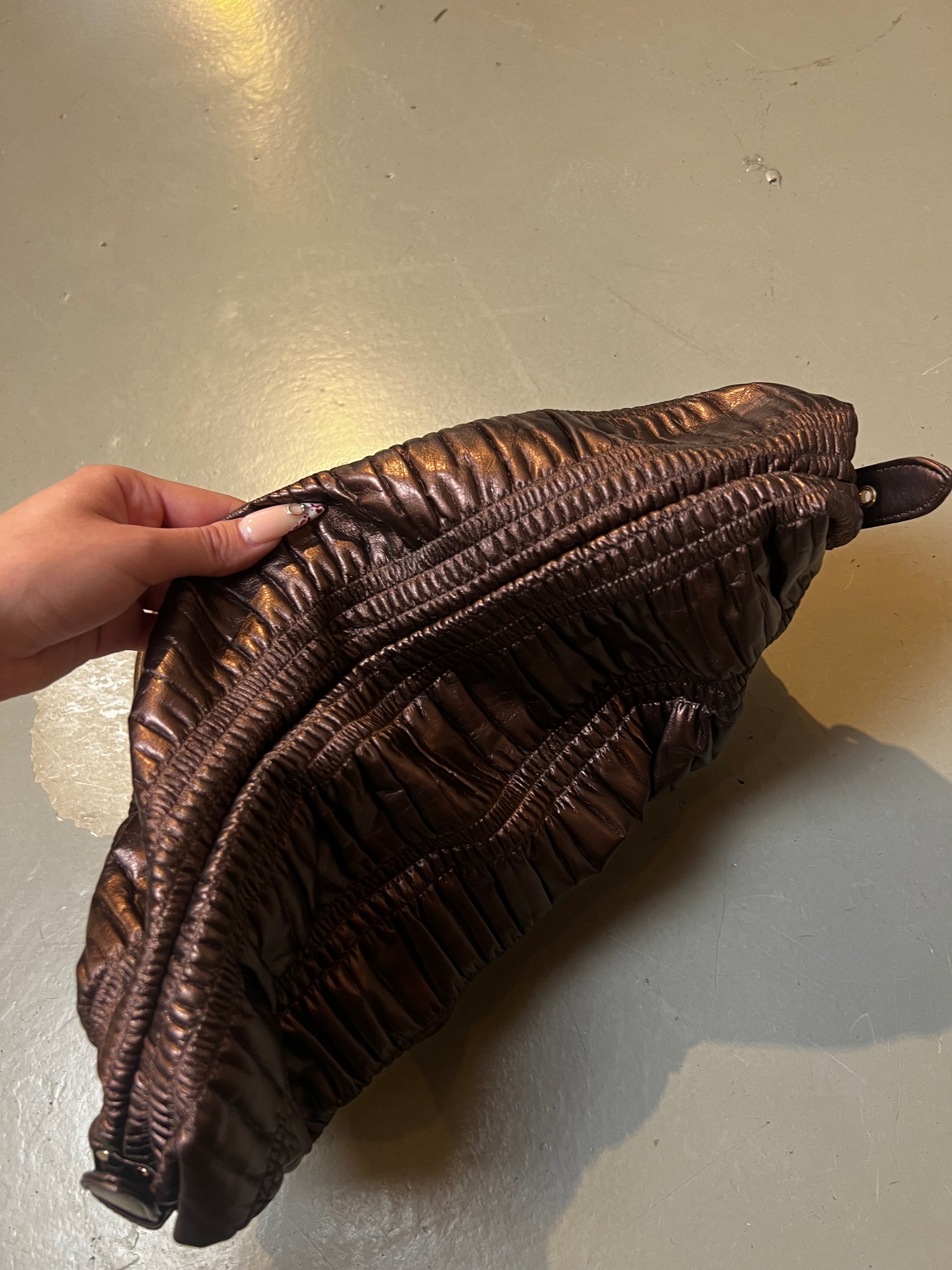 Vintage Y2K Bronze Shimmer Mini Bag