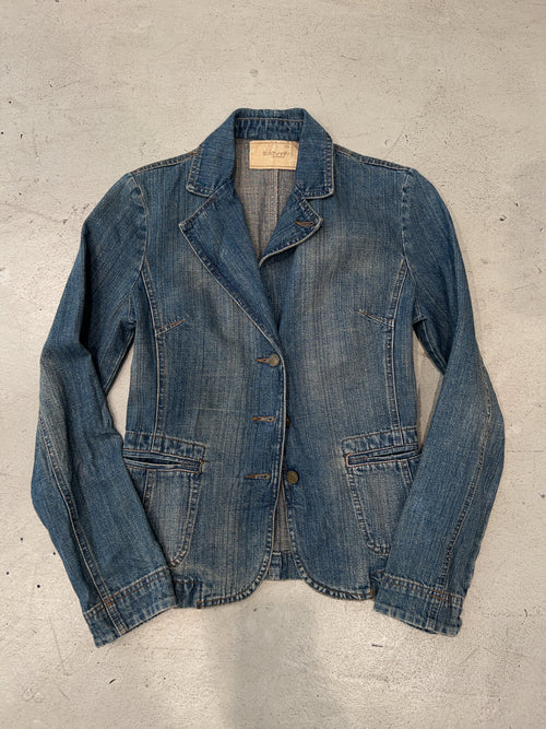 Vintage Extyn Jeansjacke für Damen. Y2K Second Hand 2000s Fashion.