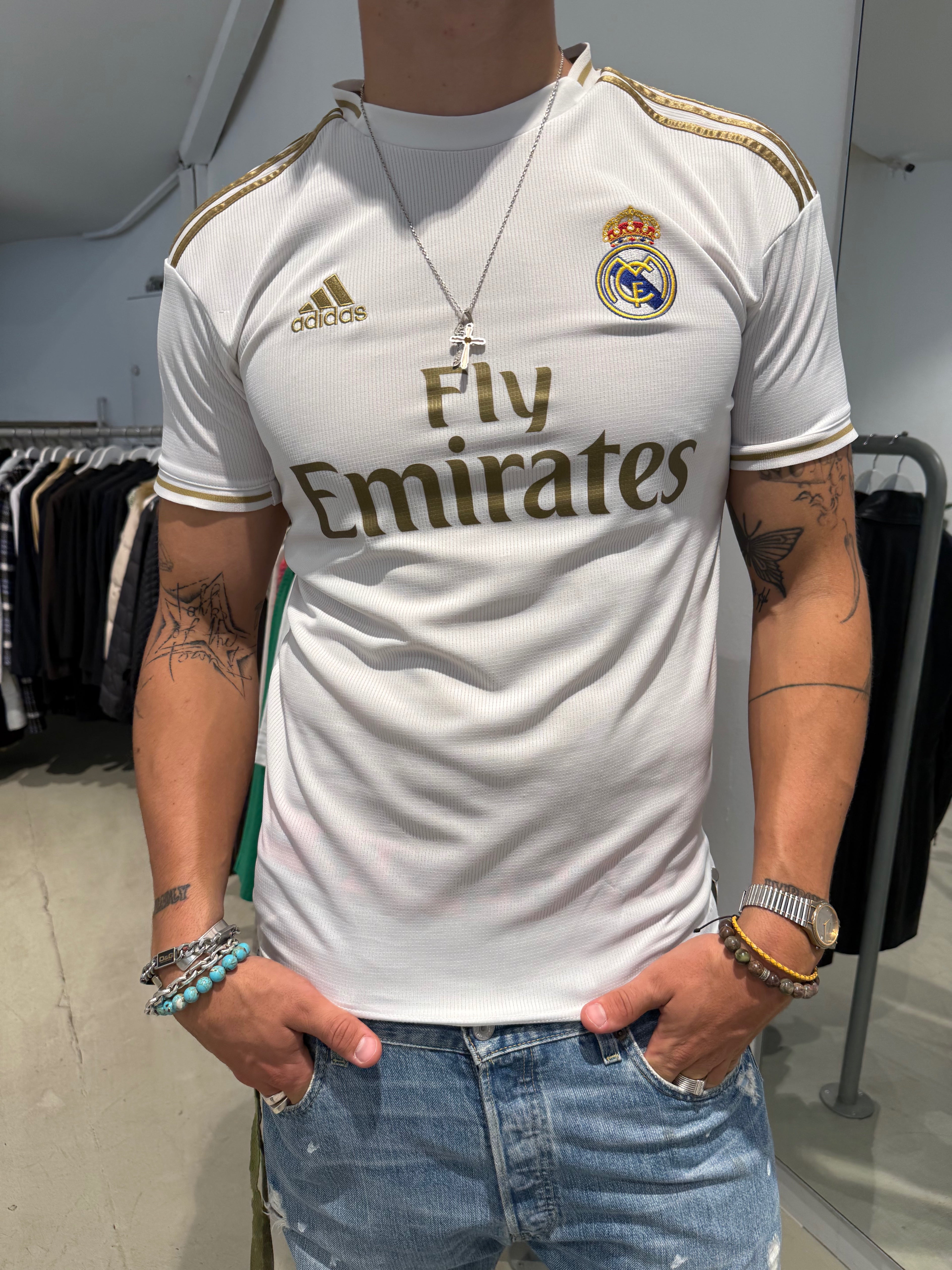 Vintage Adidas Real Madrid 2019/20 Hazard Home Jersey (S)