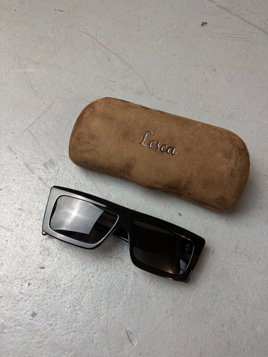Celine Black Rectangle Sunglasses. Unisex. Y2K 2000s Fashion.