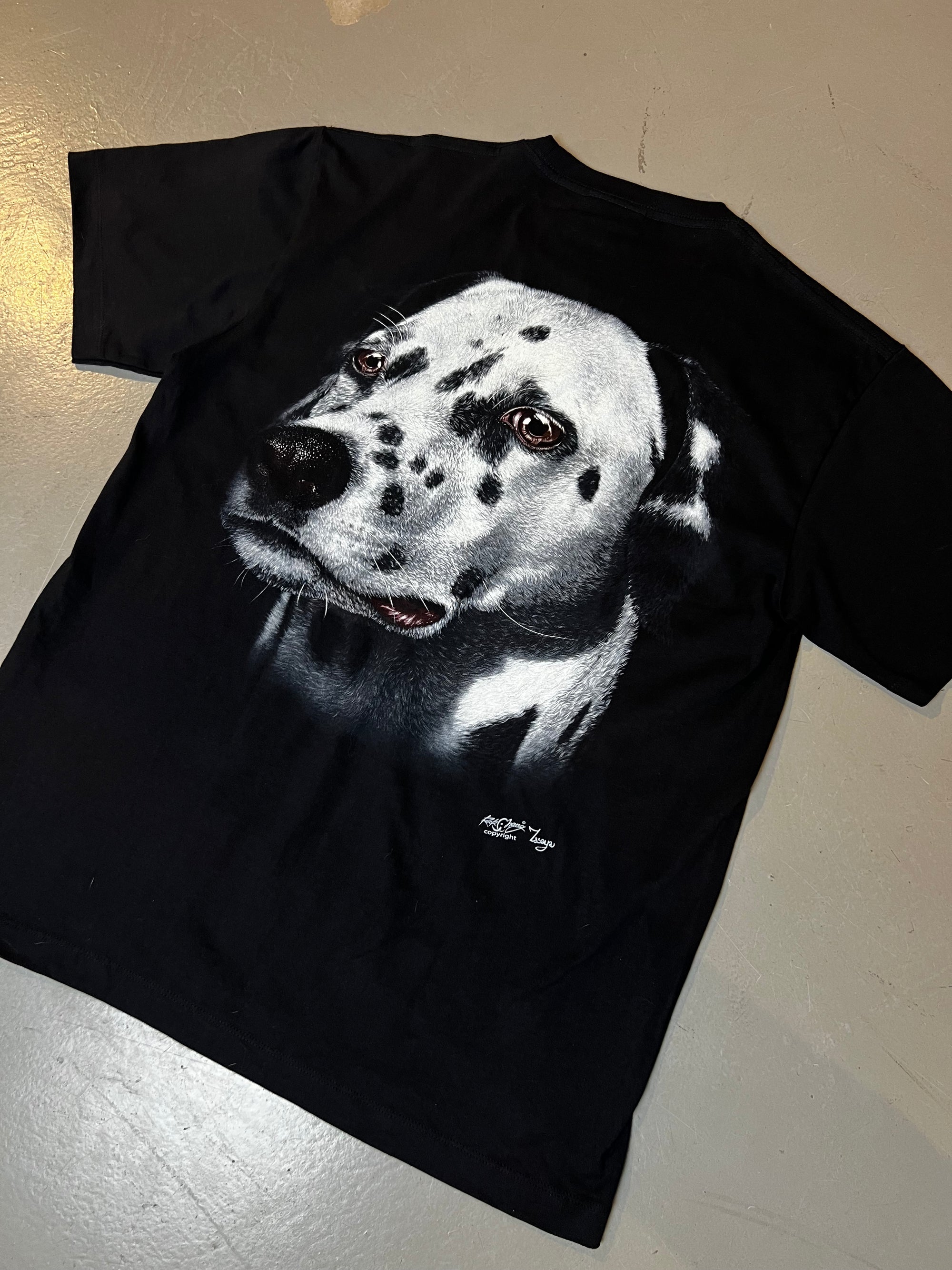 Vintage Black Dog Printed Tee L/XL