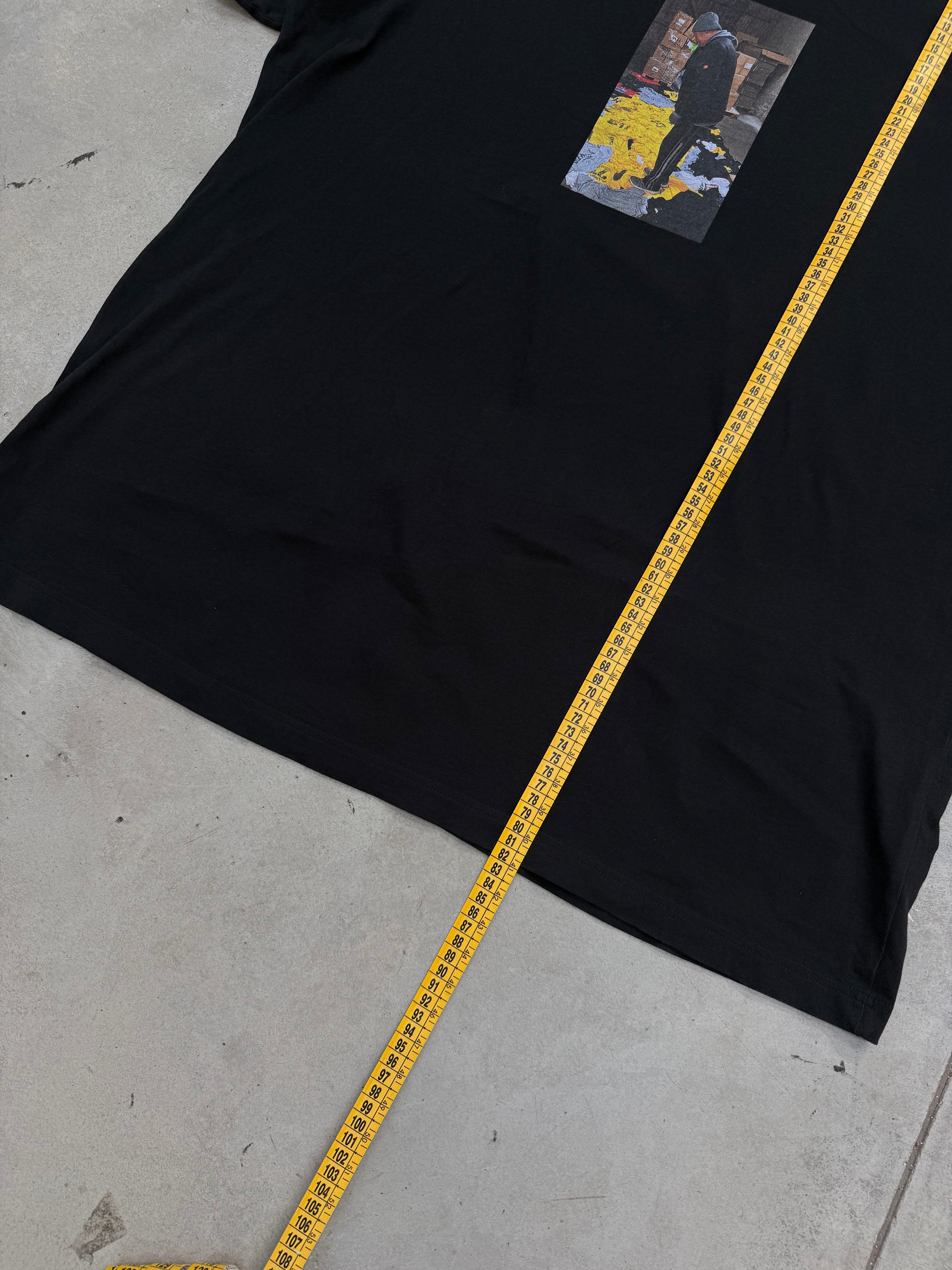 Vintage Adidas Black Printed T-Shirt XXL