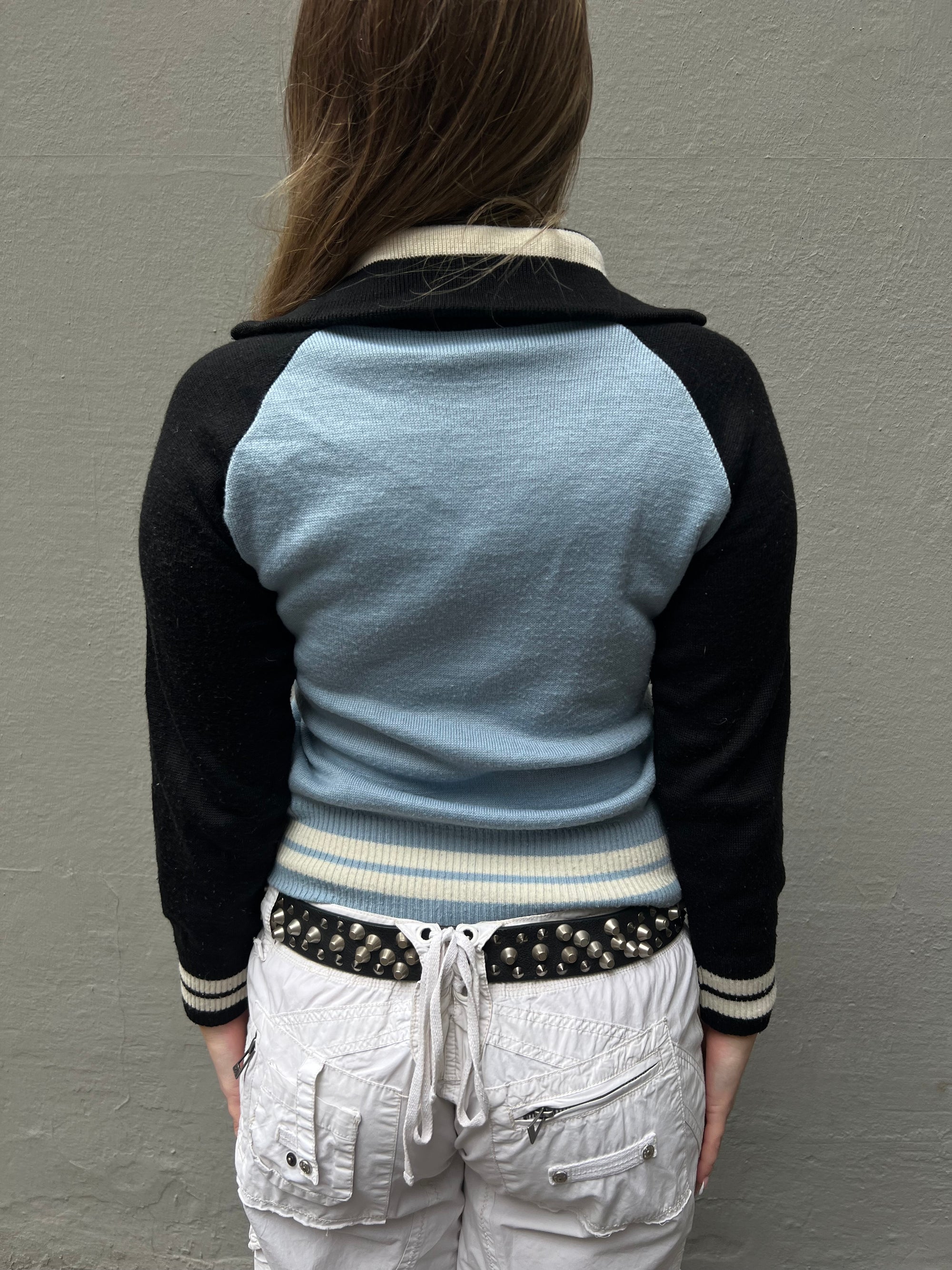 Vintage Blue Converse Zipper XS/S
