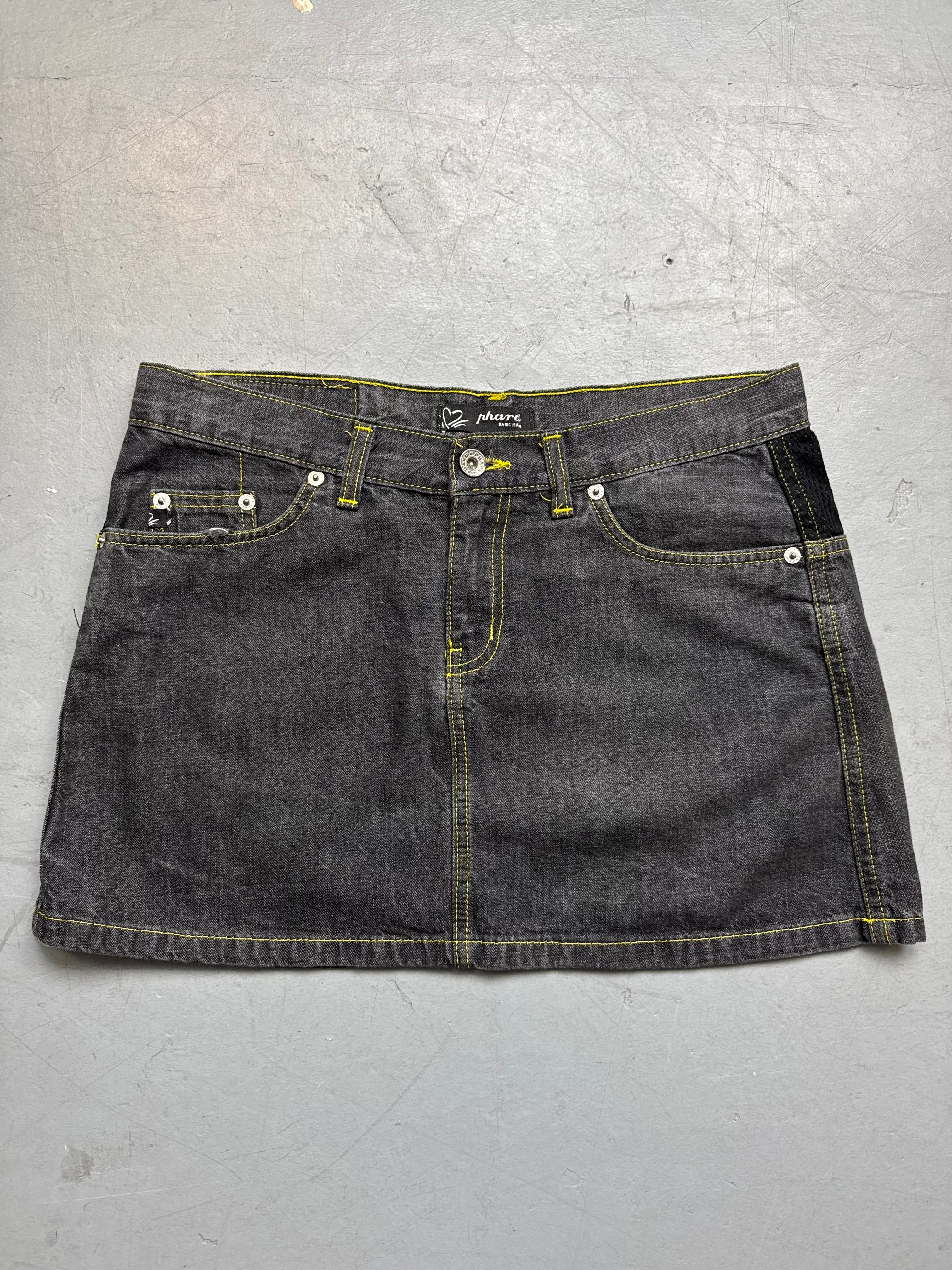 Vintage Phard Hybrid Denim Mini Skirt M