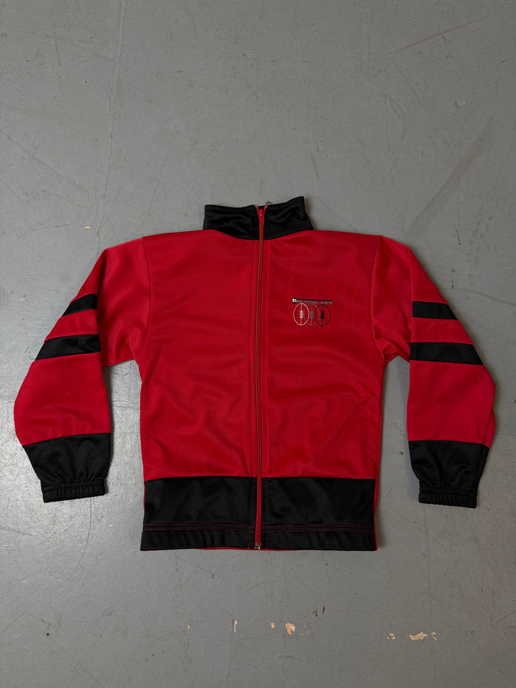 Vintage Kids Red Track Jacket Size 128