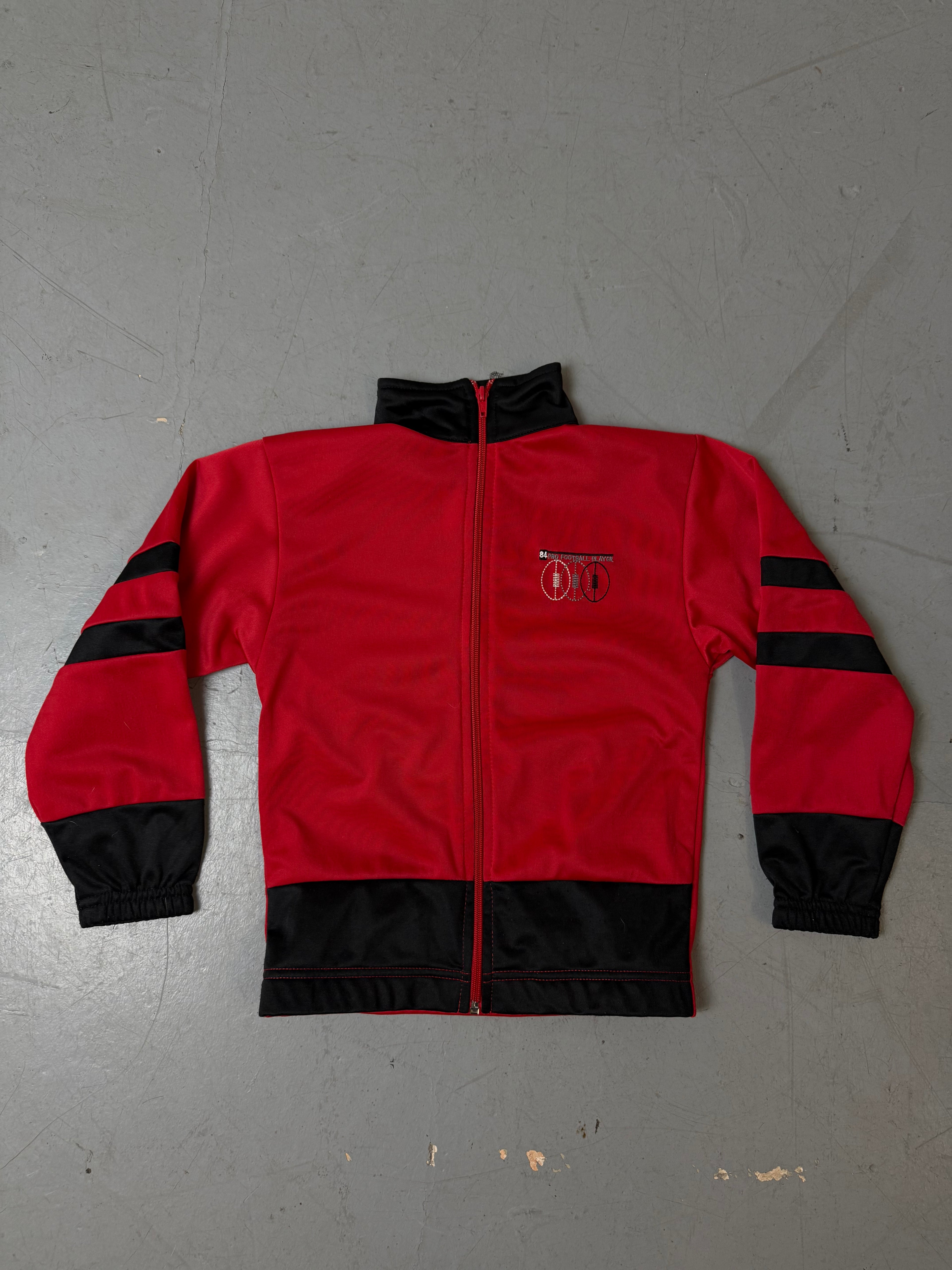 Vintage Kids Red Track Jacket Size 128