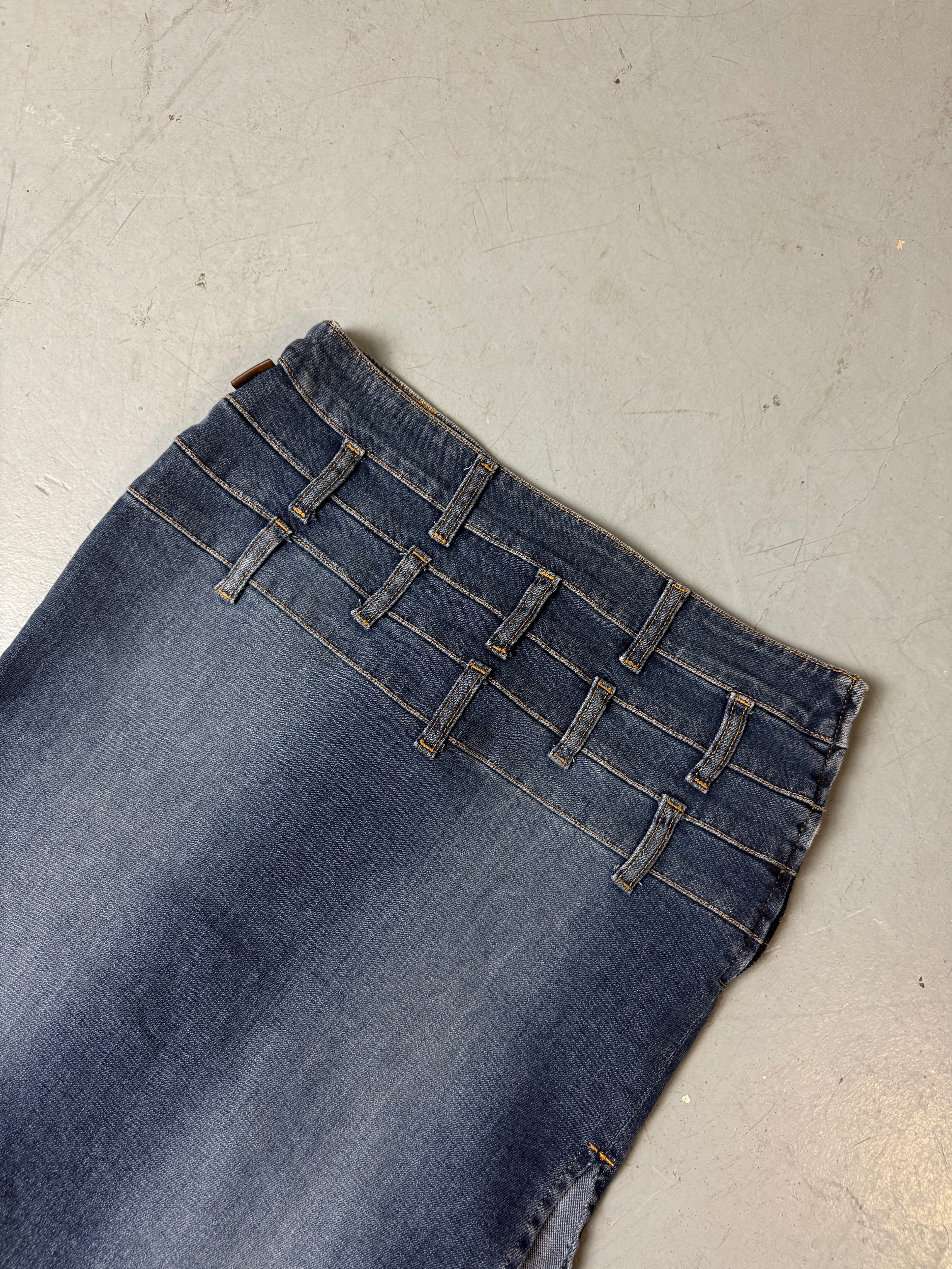 Vintage Moschino Jeans Midi Denim Skirt XS/S