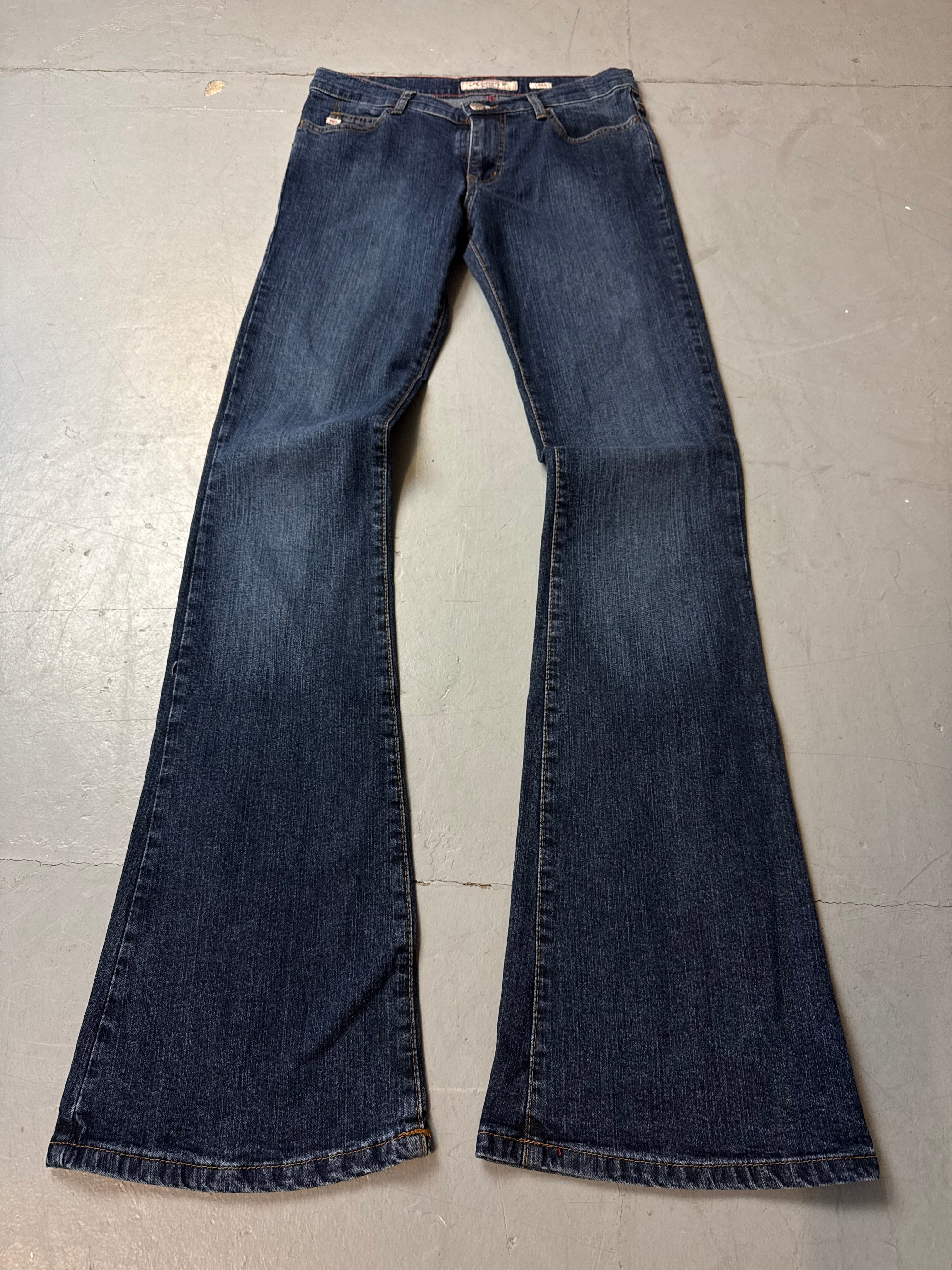 Vintage Miss Sixty Mid Waist Bootcut Jeans für Damen. Y2K Second Hand 2000s