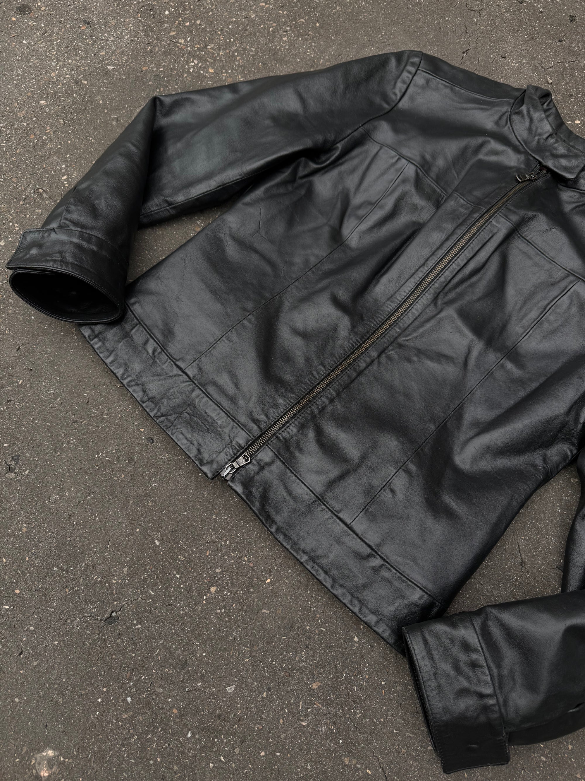Vintage Kocca Black Leather Jacket S/M