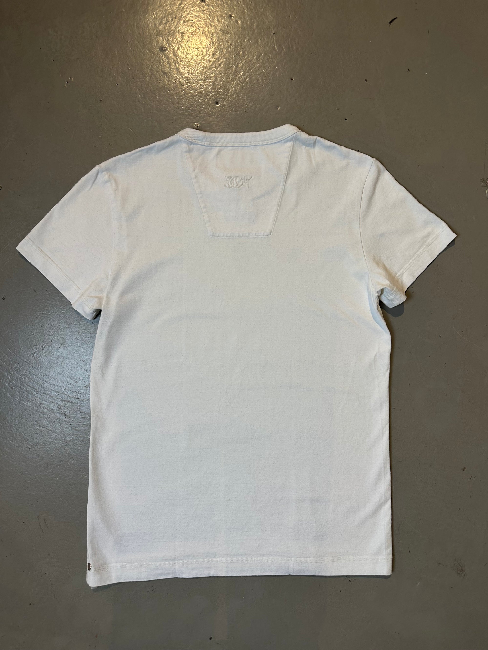 Vintage White Printed G-Star Tee M/L