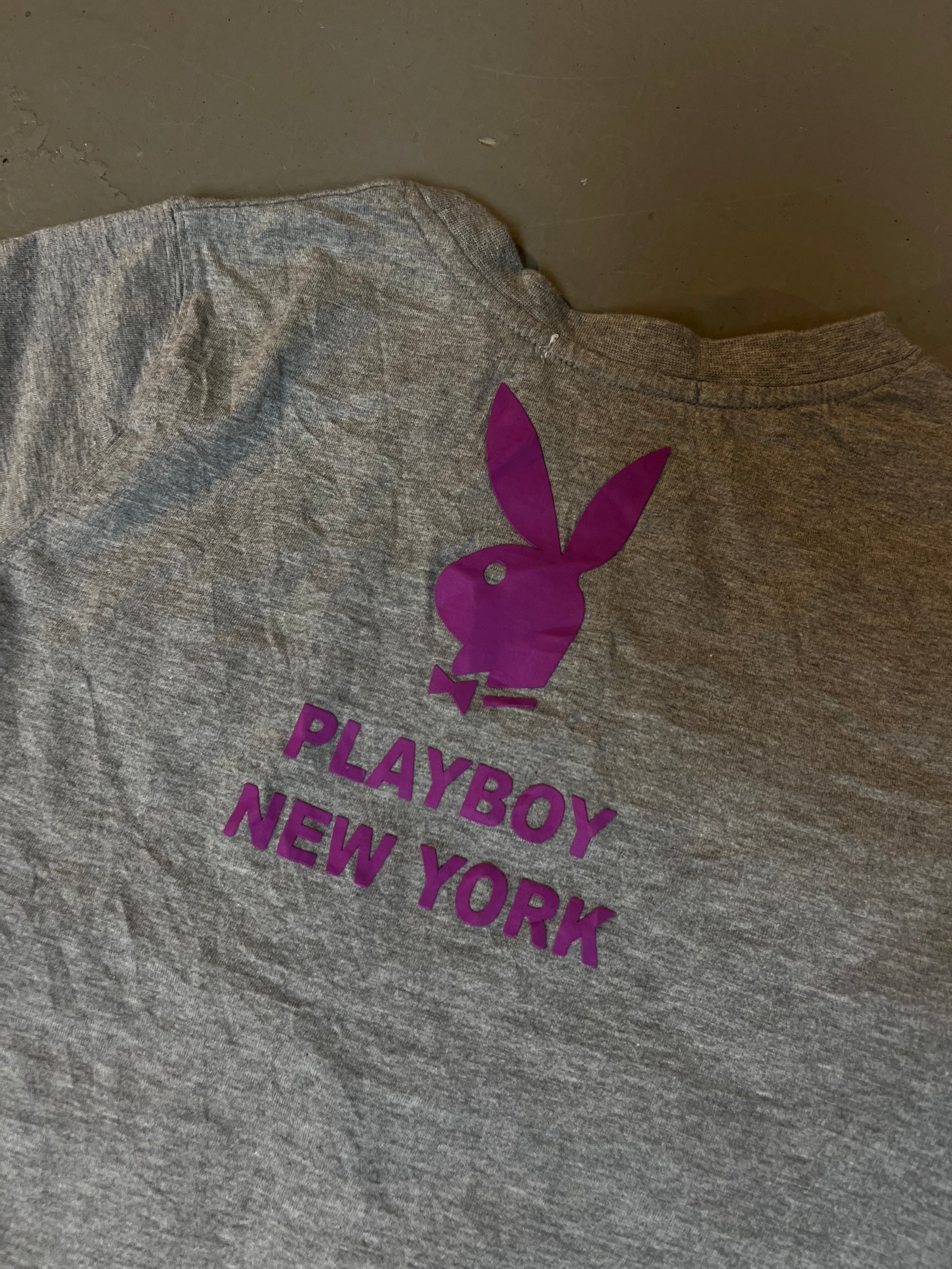 Vintage Playboy Grey/Purple Tee M
