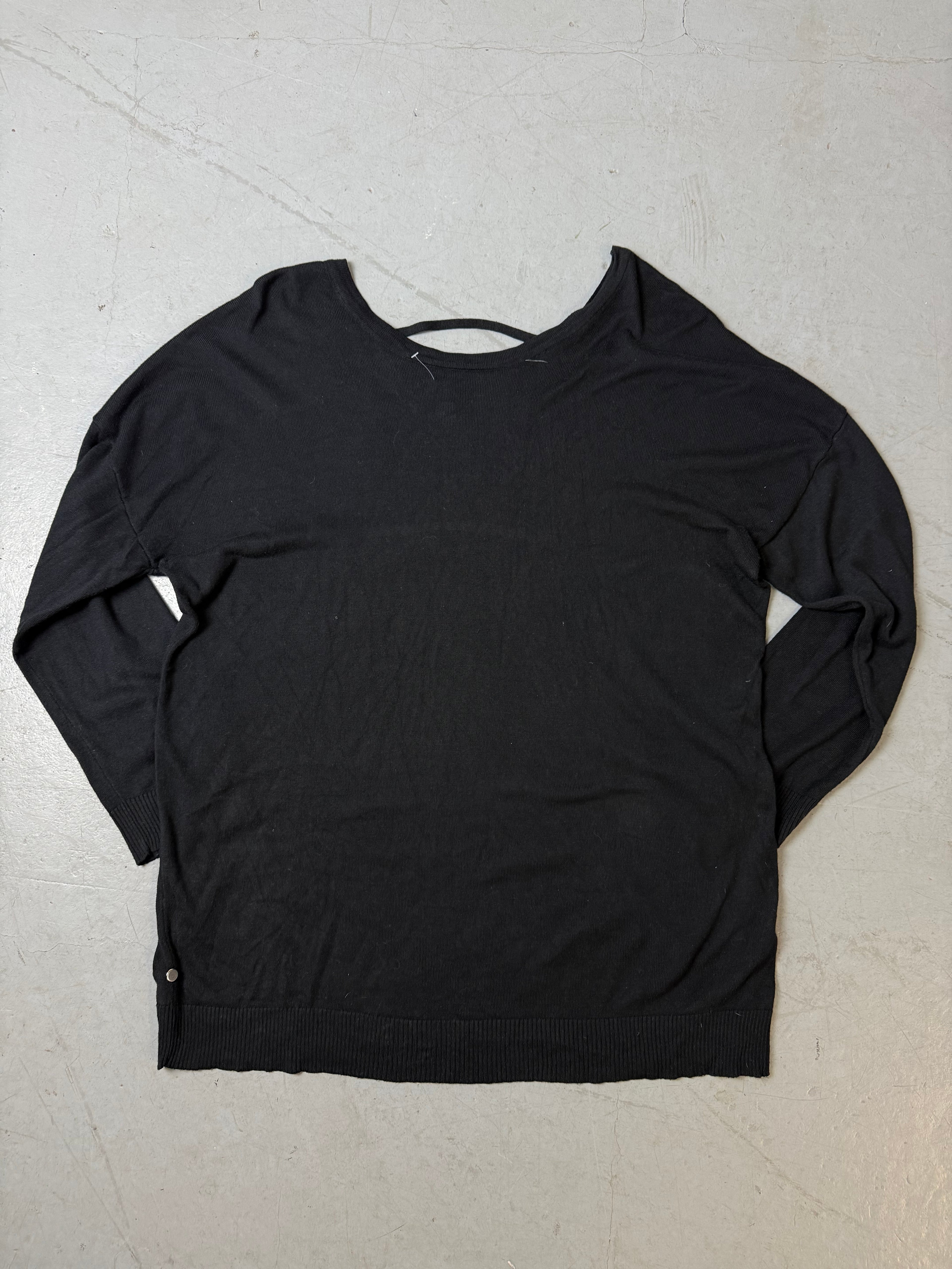 Vintage Oversized Wings Black Longsleeve L