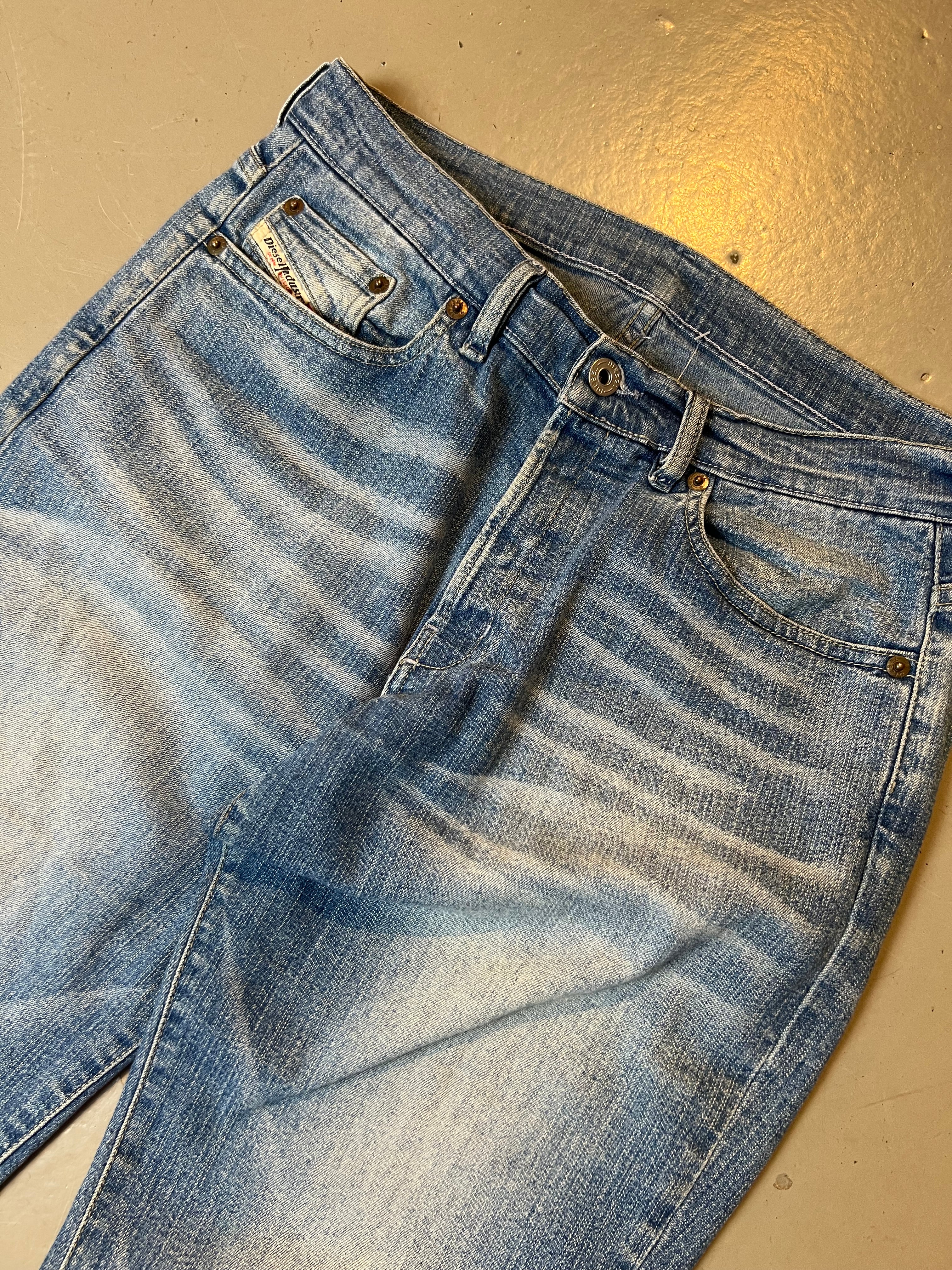 Vintage Diesel Flared Blue Denim Jeans S