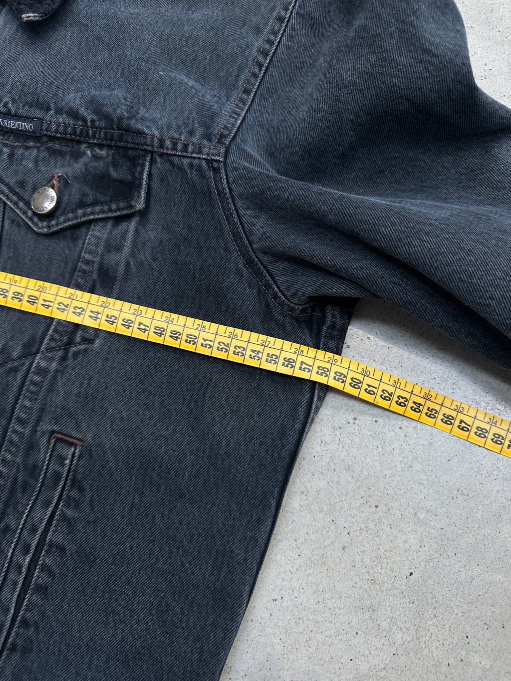 Vintage Valentino Denim Jacket with Teddy Lining L