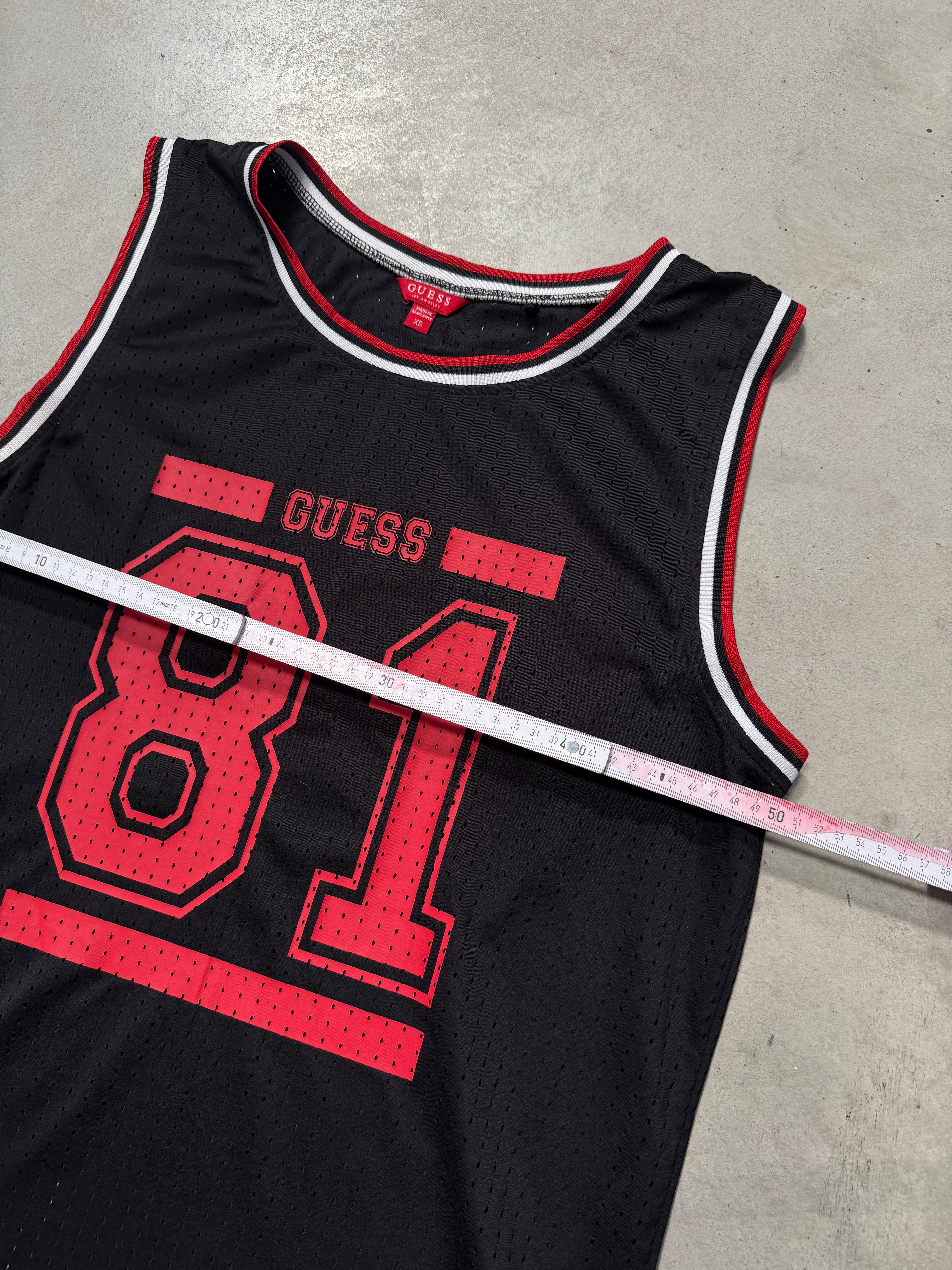 Vintage Guess Football Tanktop für Herren Y2K Second Hand Fashion